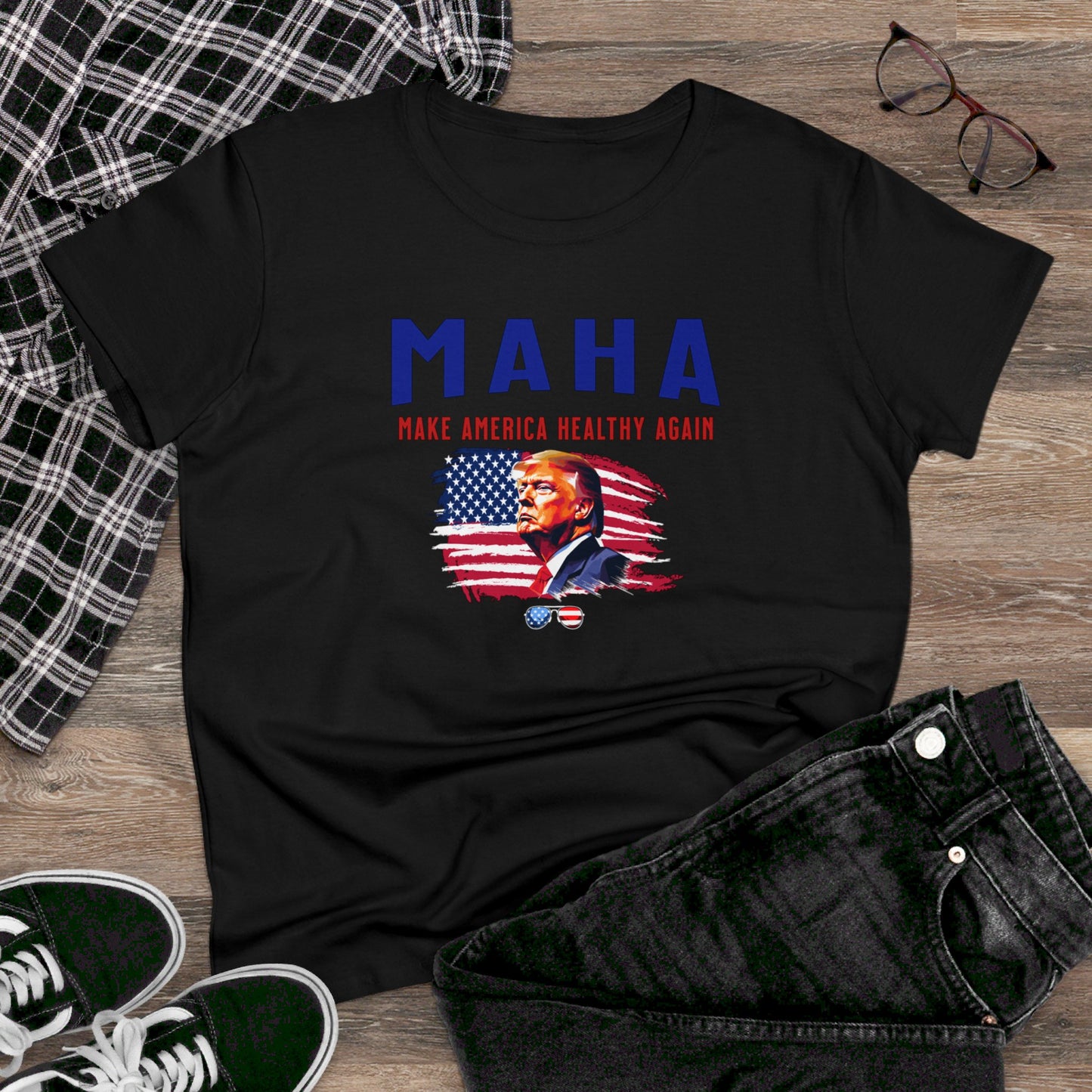 women's t-shirt - make america healthy again (maha)