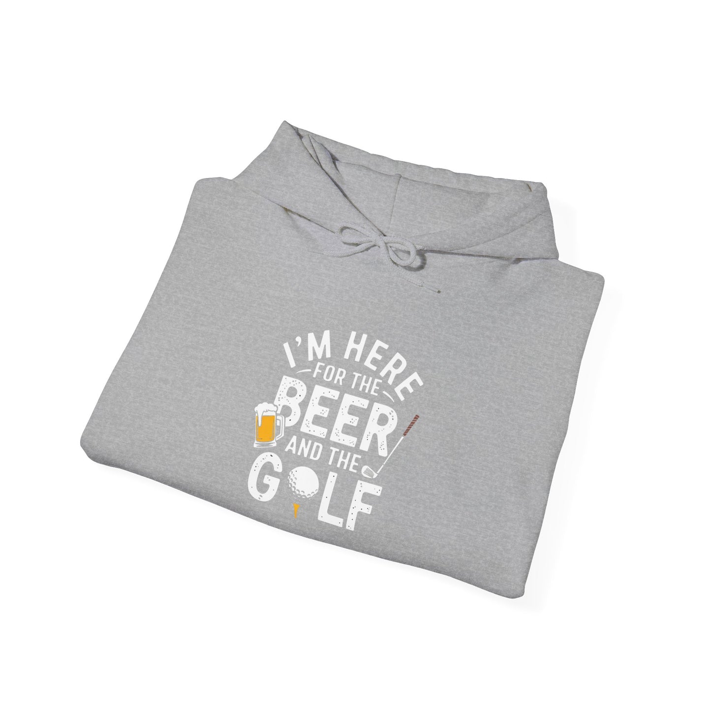 men & women golf sweatshirt: i'm here for beer & golf! unisex sweatshirt: