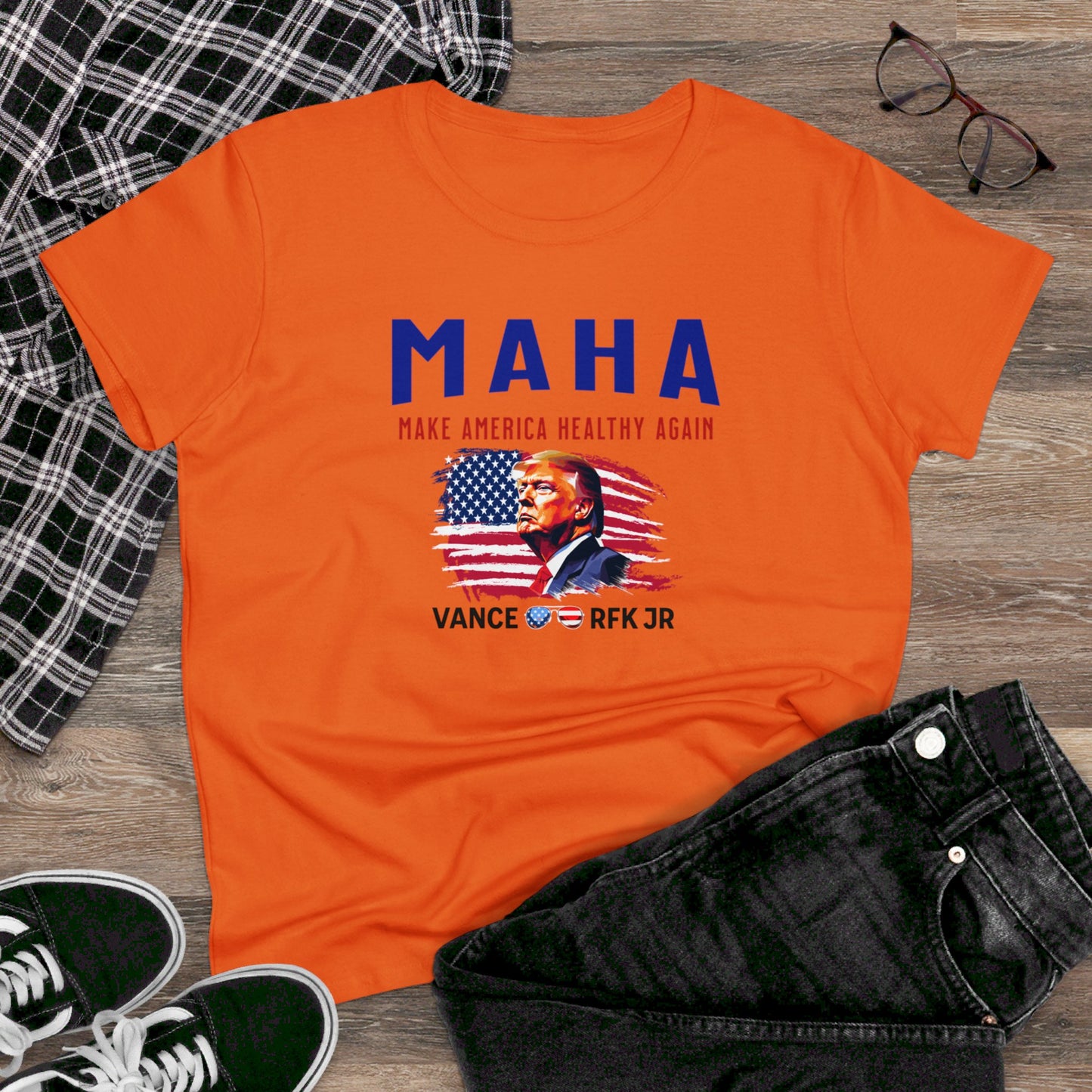women's t-shirt - make america healthy again (maha)