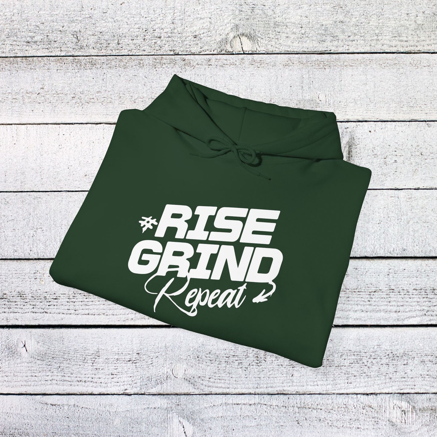 unisex heavy blend™ hooded sweatshirt - rise, grind, repeat - hustle daily motivation