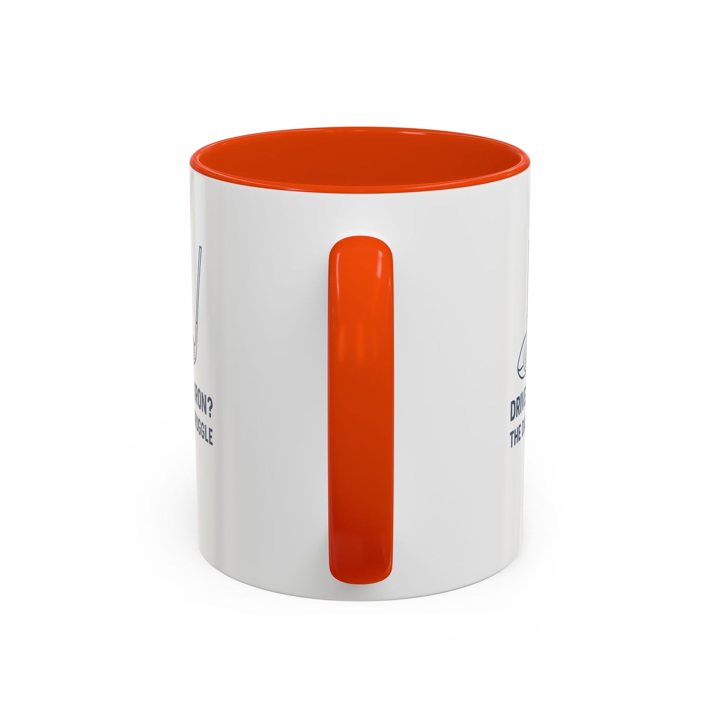 colorful golf mug - driver or iron? the daily struggle