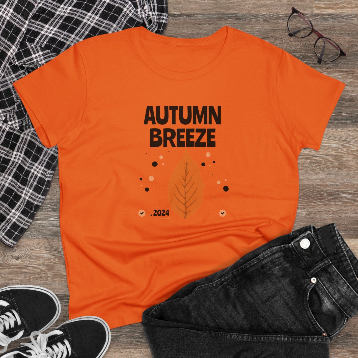 women t-shirts, women's tee, fall, autumn breeze, gift