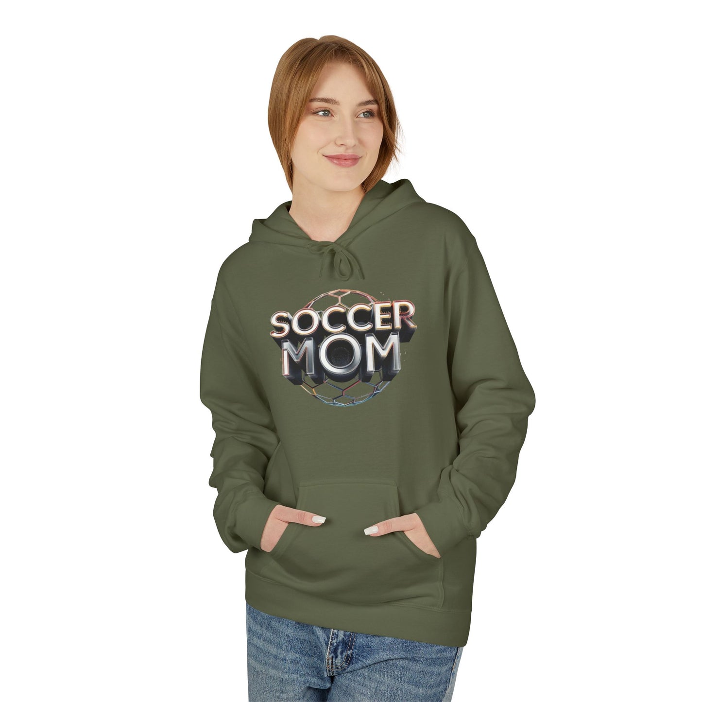 trendy unisex softstyle hoodie - perfect for soccer moms
