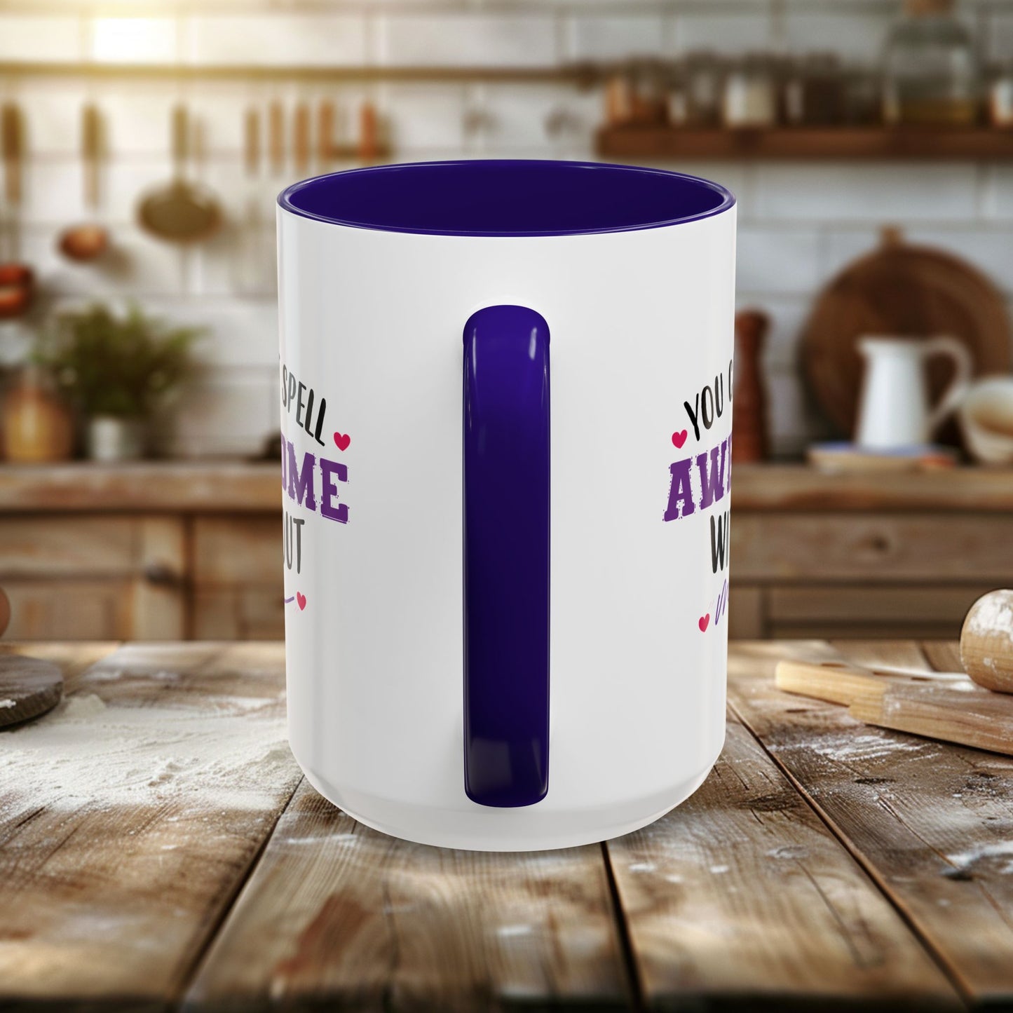 colorful mugs (11oz, 15oz) - you can’t spell awesome without me - funny confidence quote