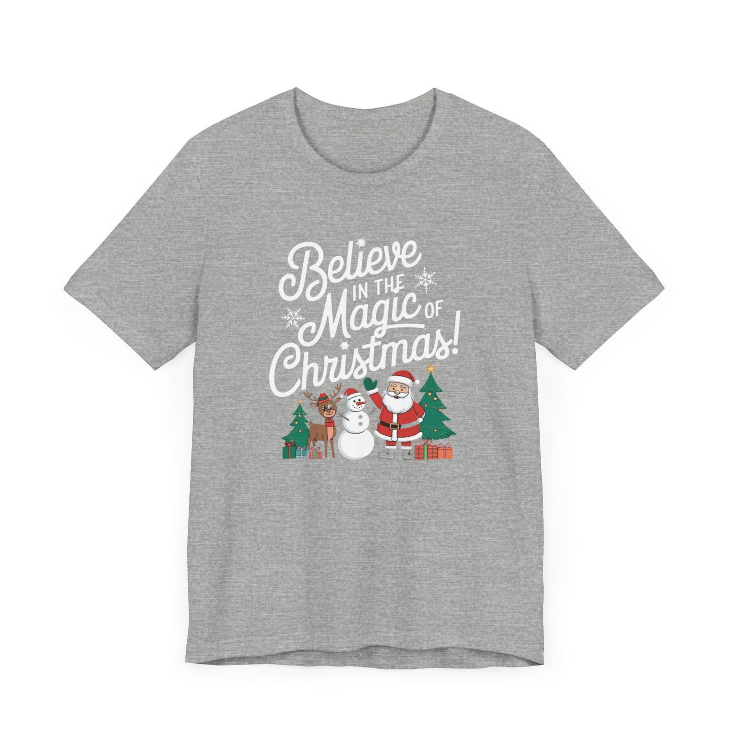 men & women christmas t-shirt. magic of christmas. unisex christmas t-shirt.