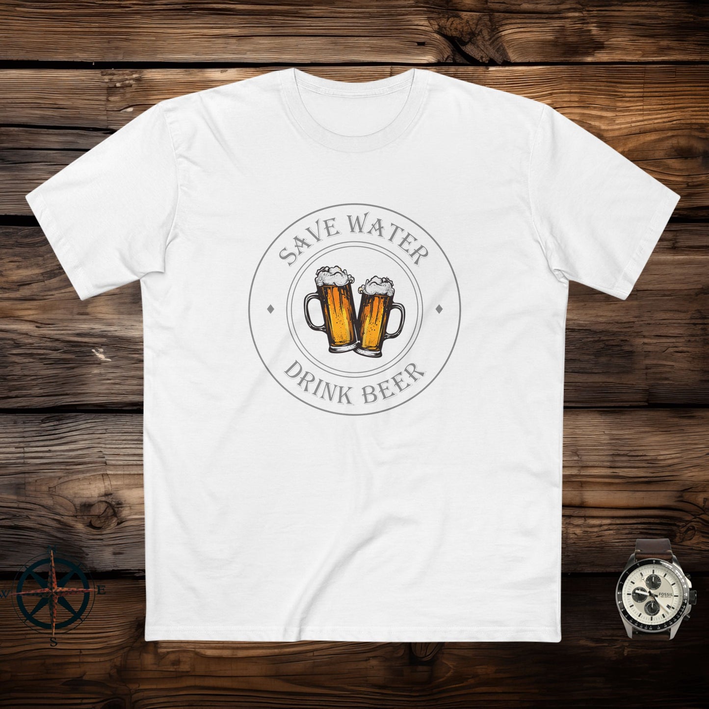 mens t-shirt - drink beer
