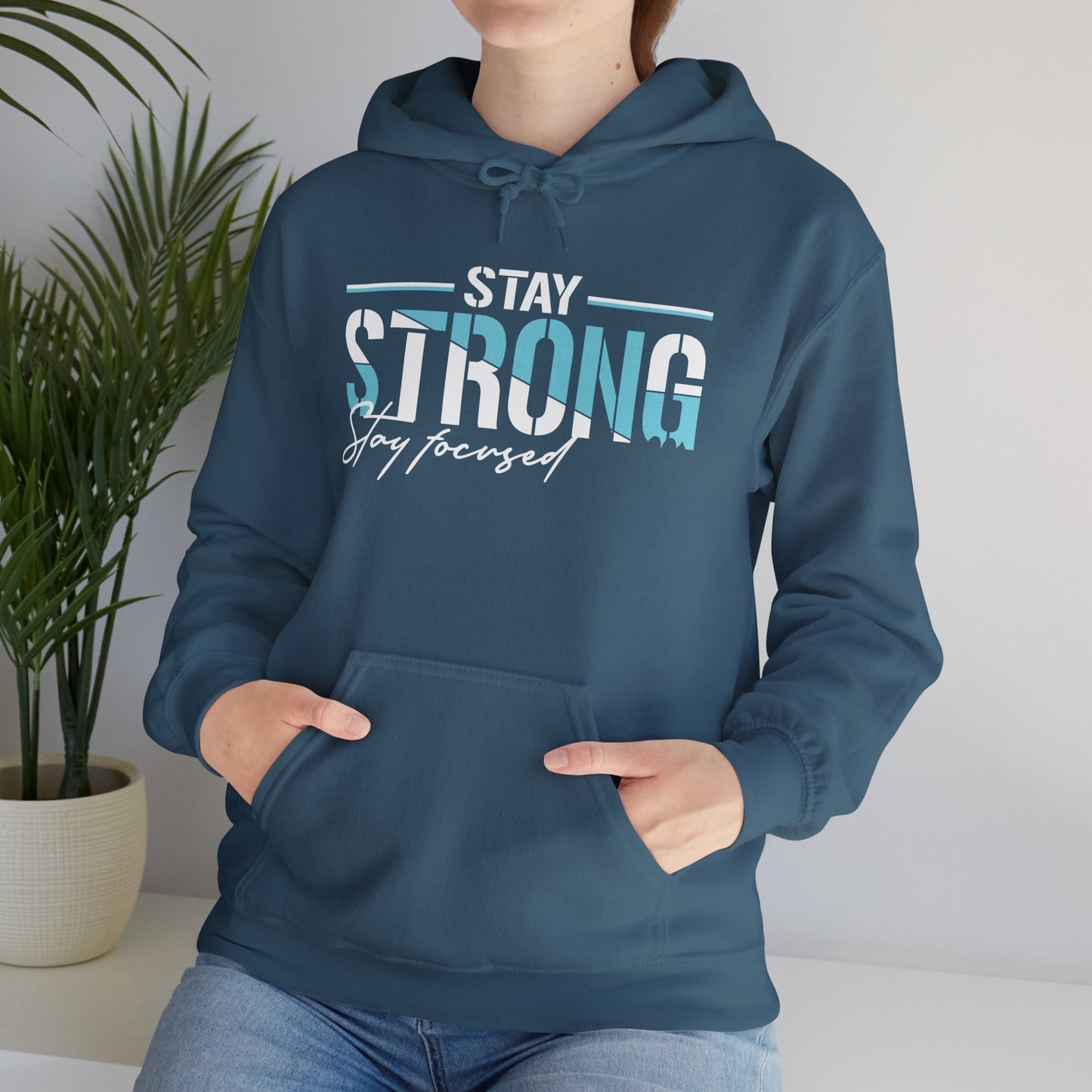 unisex heavy blend™ hooded sweatshirt - stay strong - simple motivation design
