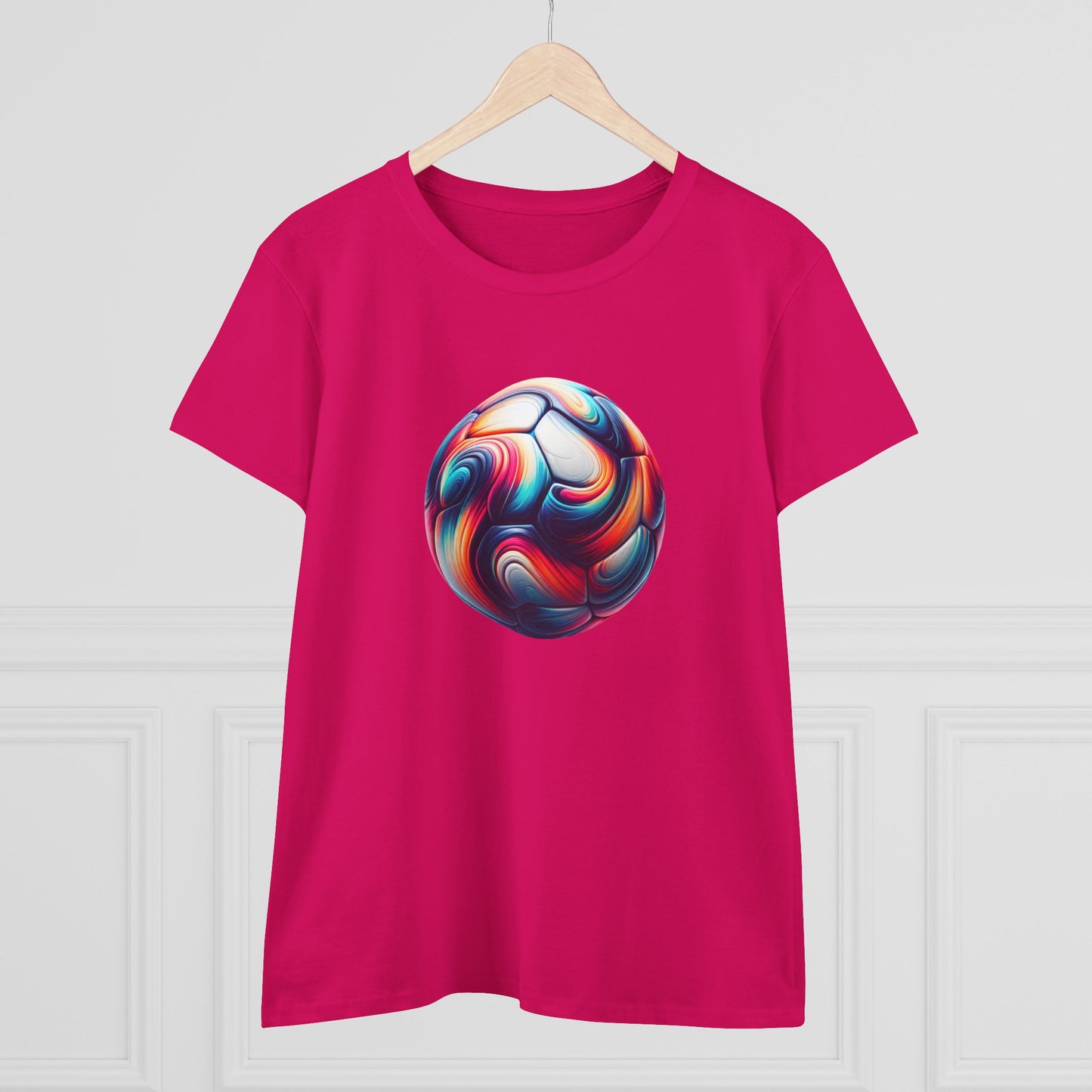 stylish women's cotton tee for sports enthusiasts