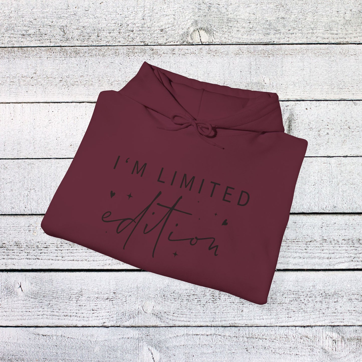 unisex heavy blend™ hooded sweatshirt - i’m limited edition - unique confidence quote