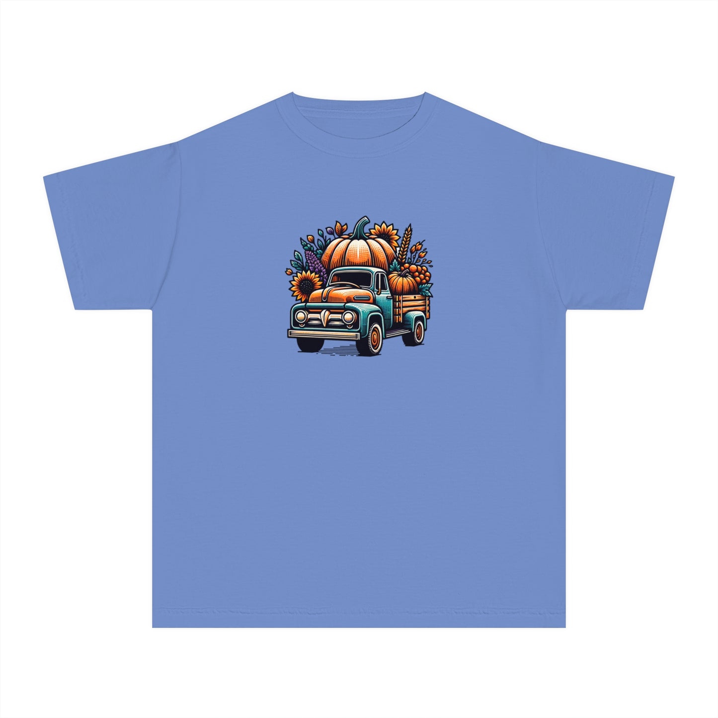 youth t-shirt - pumpkin truck!