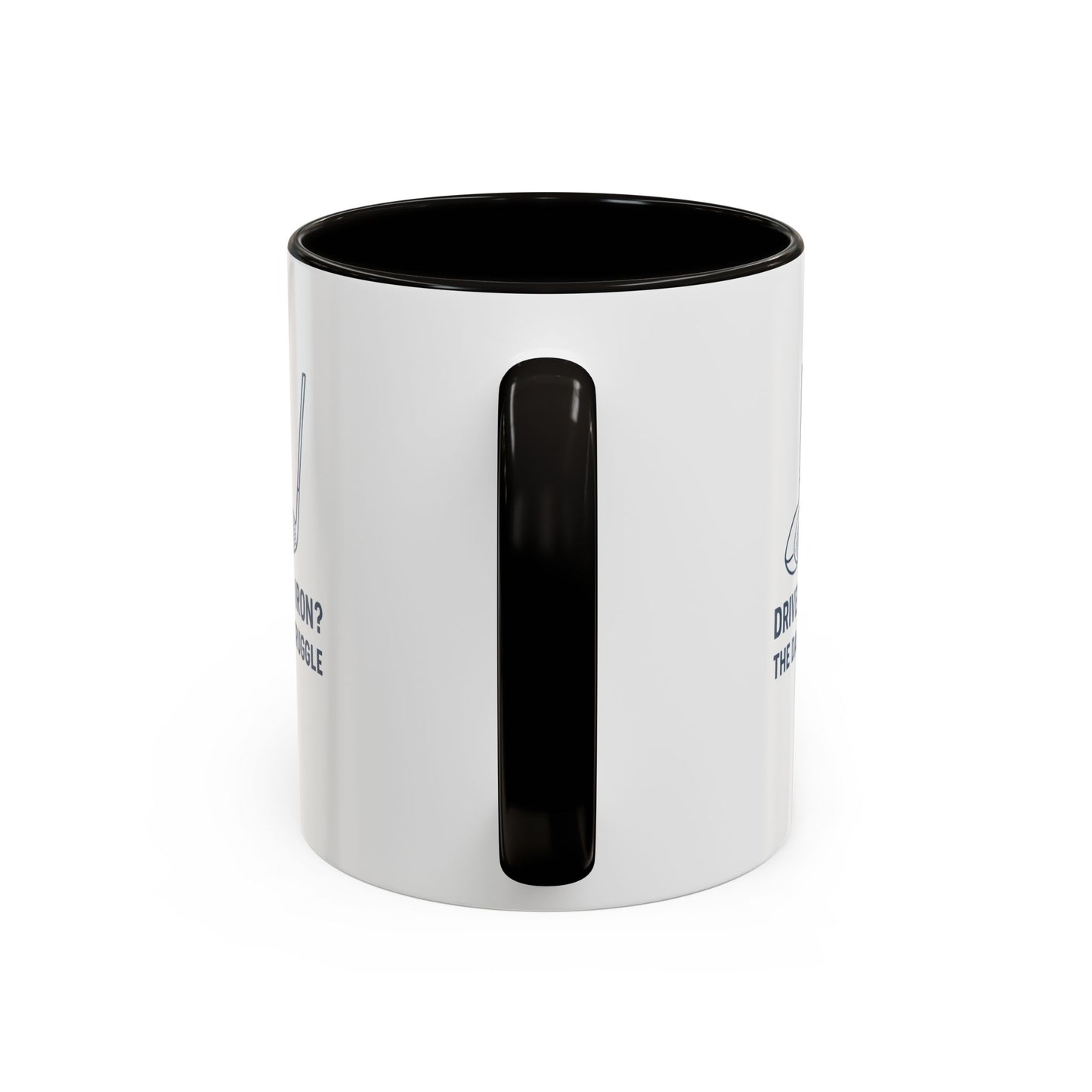 colorful golf mug - driver or iron? the daily struggle