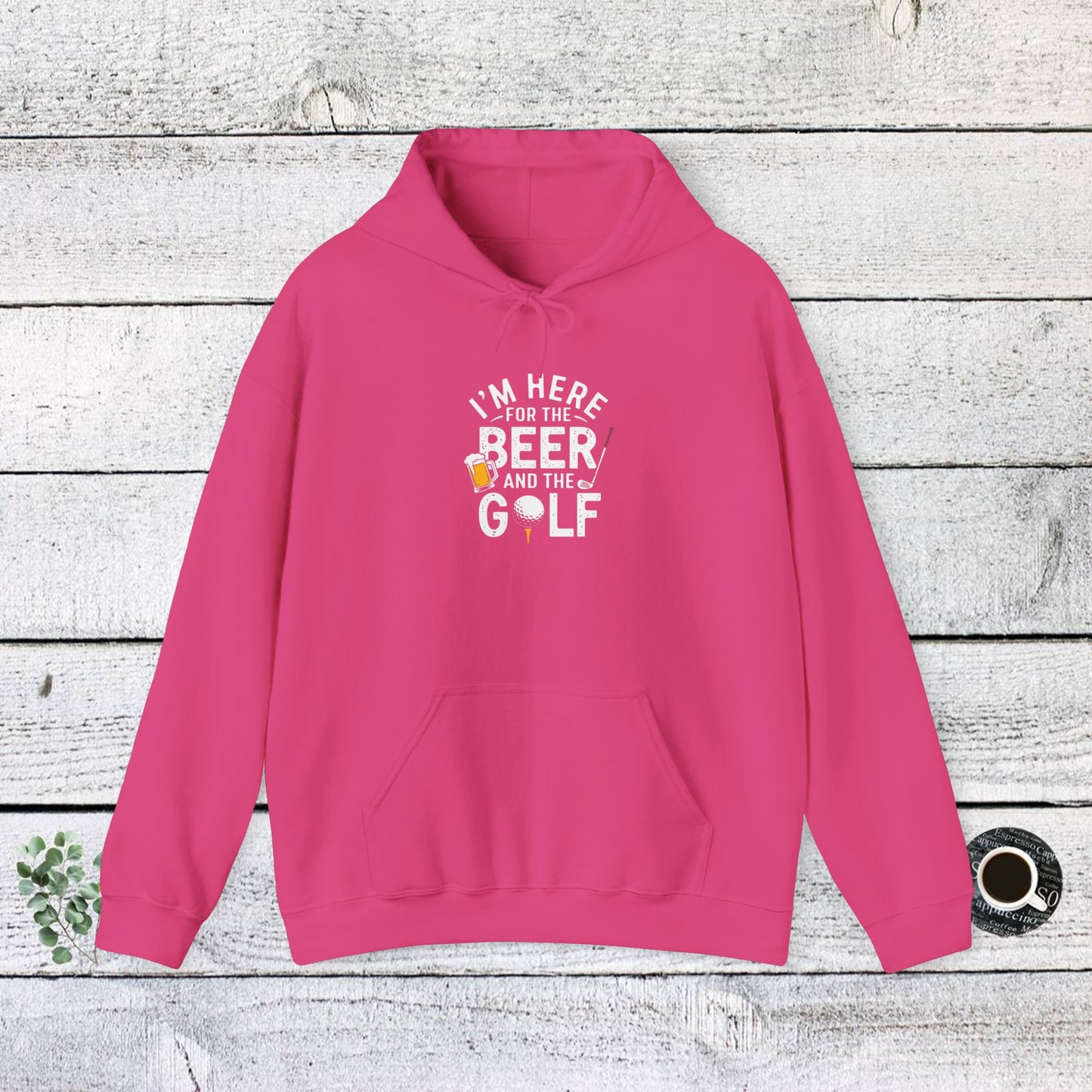 men & women golf sweatshirt: i'm here for beer & golf! unisex sweatshirt: