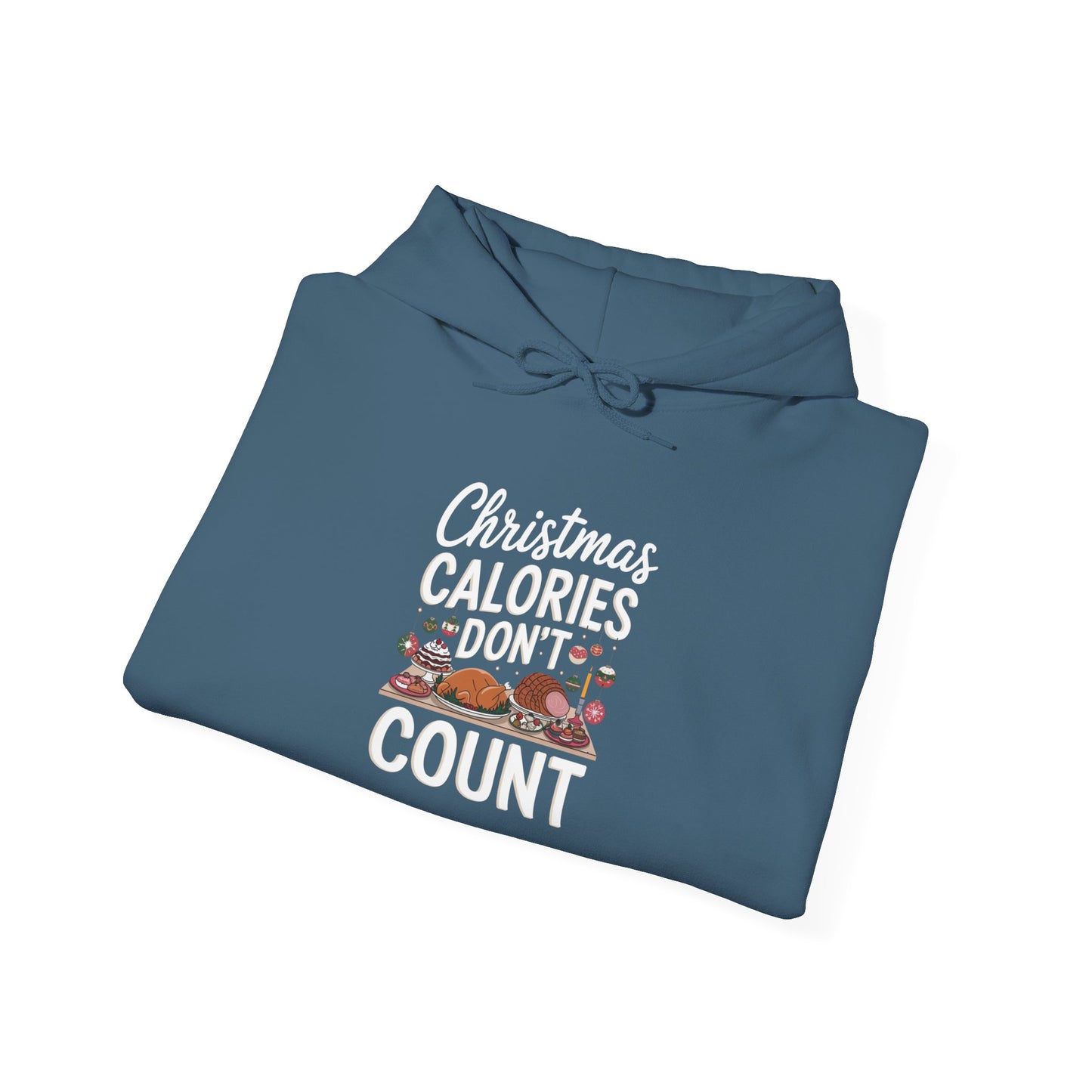 men's and women's christmas sweatshirt. christmas calories don't count. unisex christmas sweatshirt.