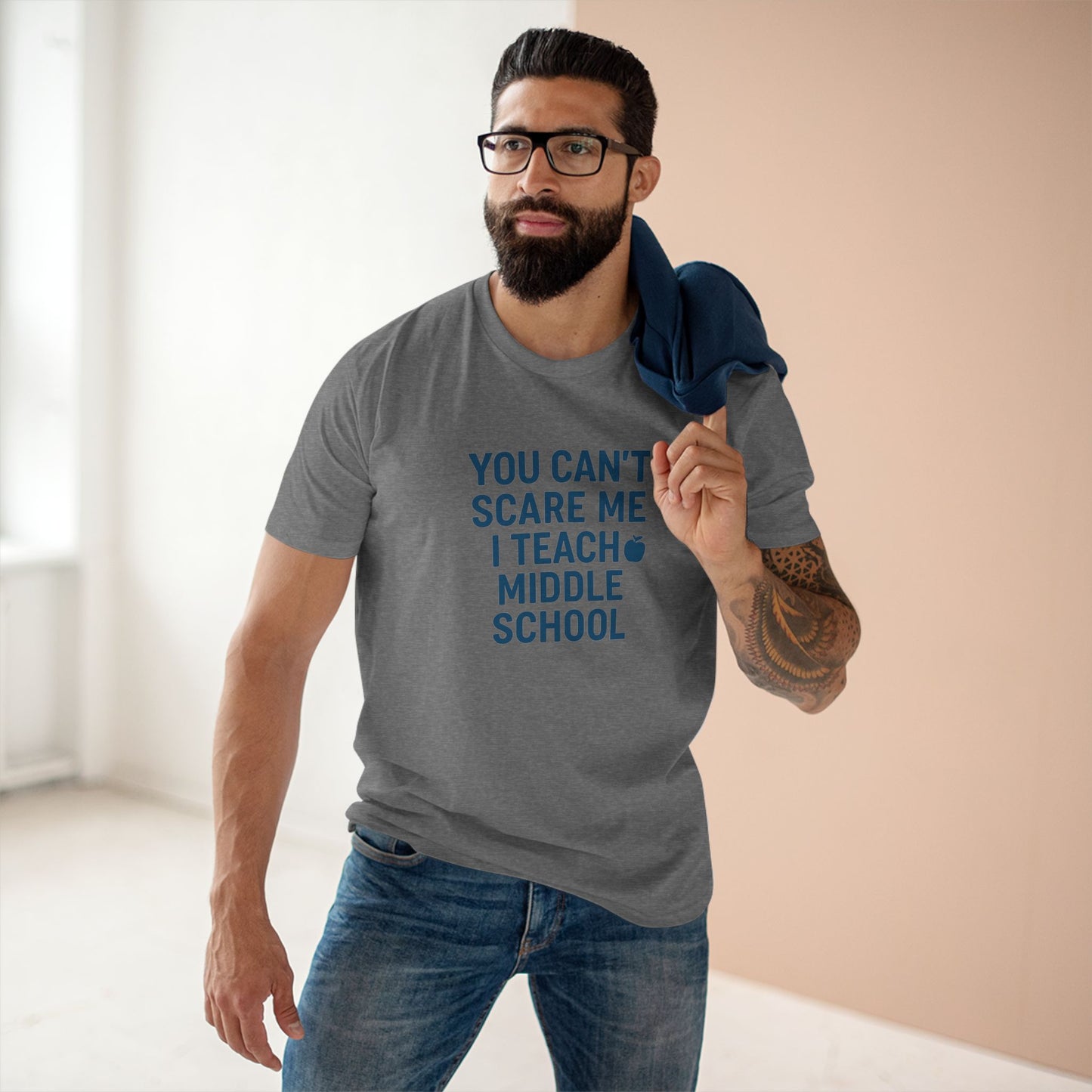 men's stable tee: fearless teacher edition. teachers with attitude.