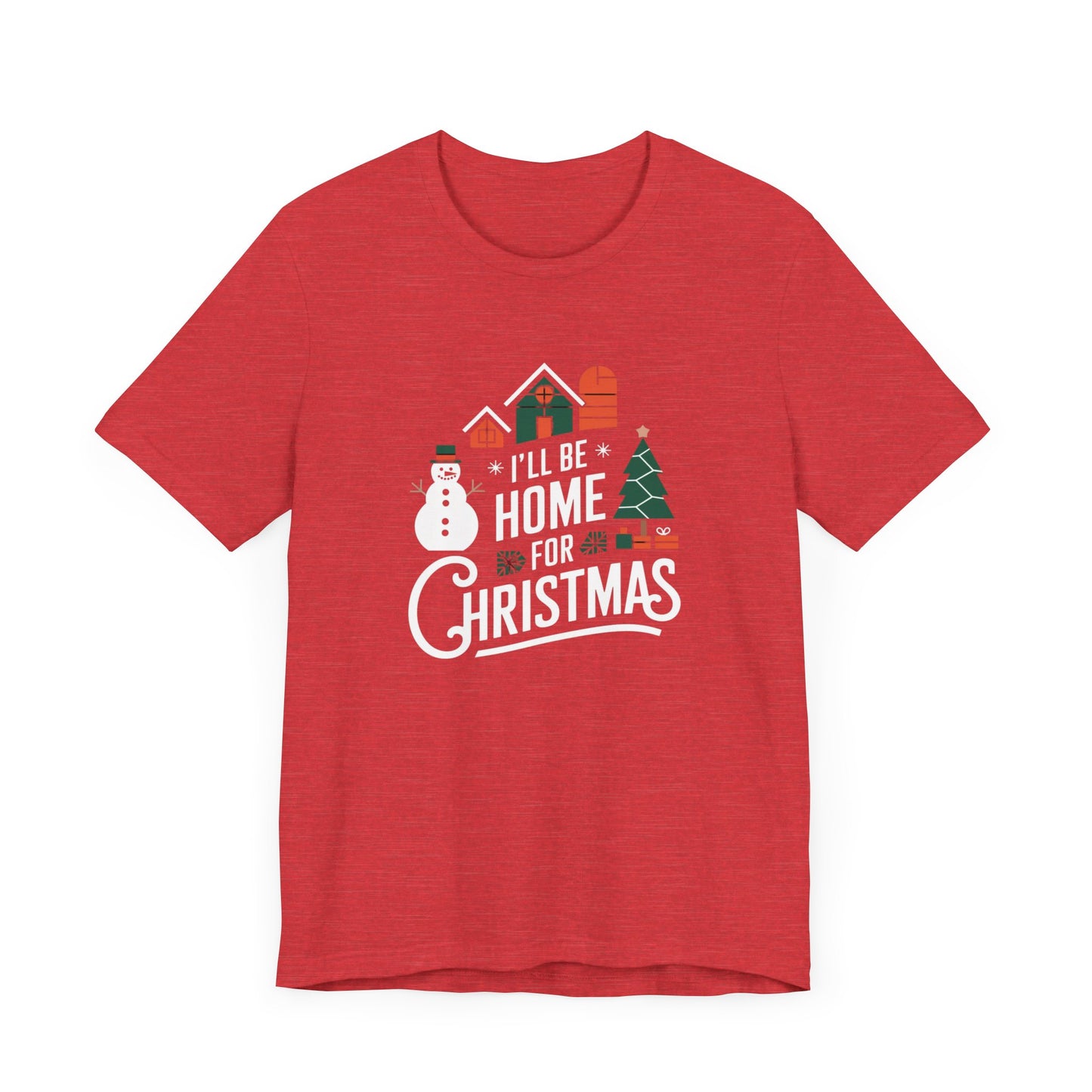 men & women christmas t-shirt. home for christmas. unisex christmas t-shirt.