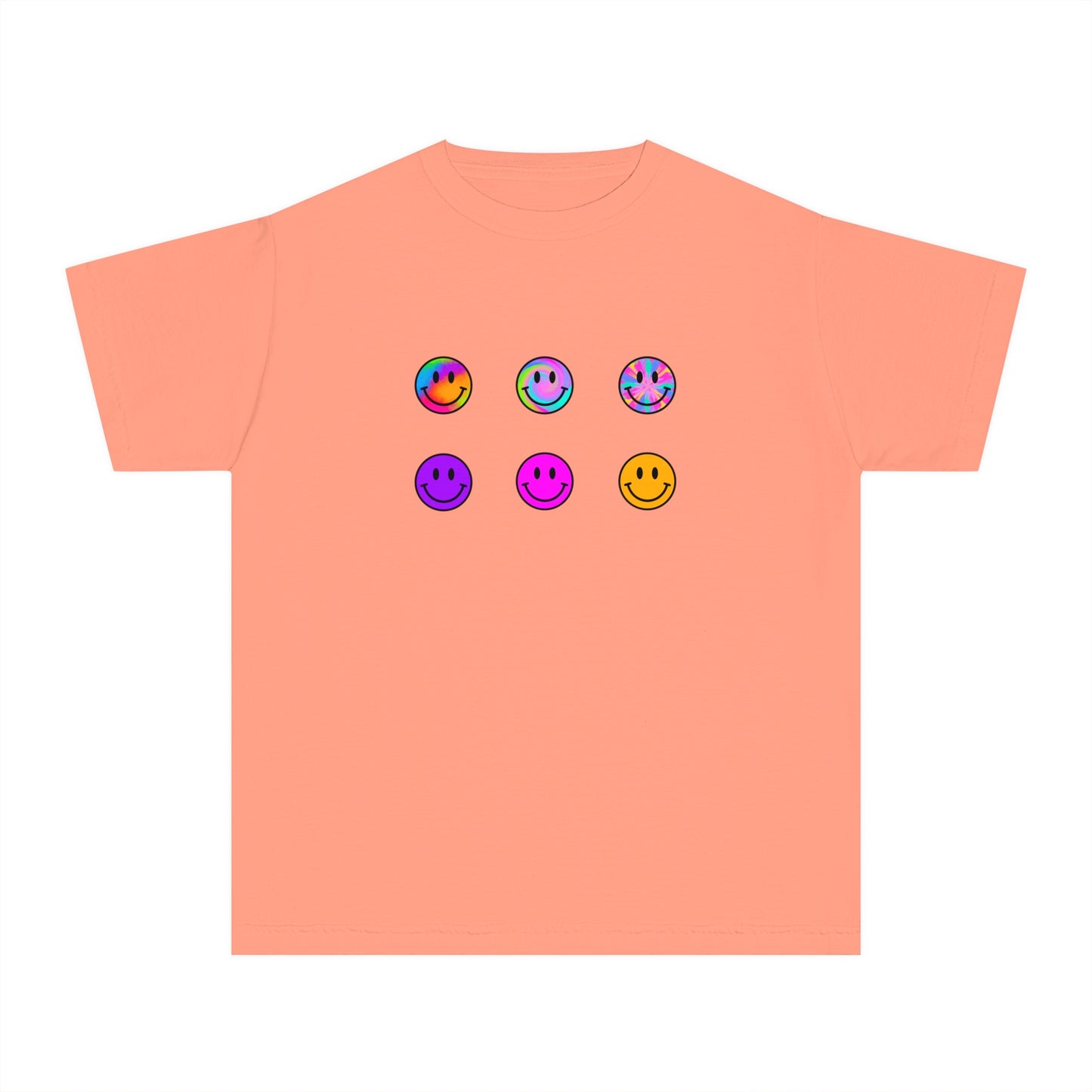 youth t-shirt - smiley faces