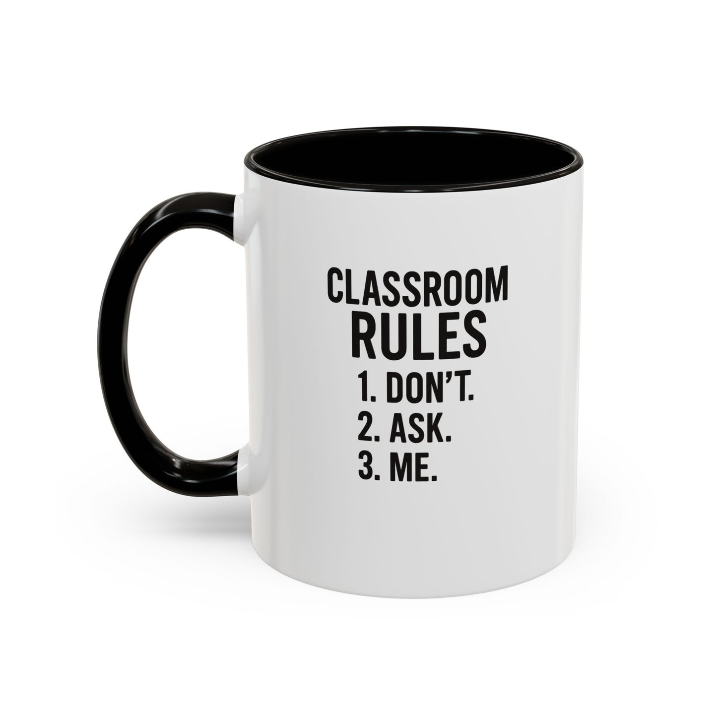colorful classroom rules mug - perfect for teachers and students. teachers with attitude.