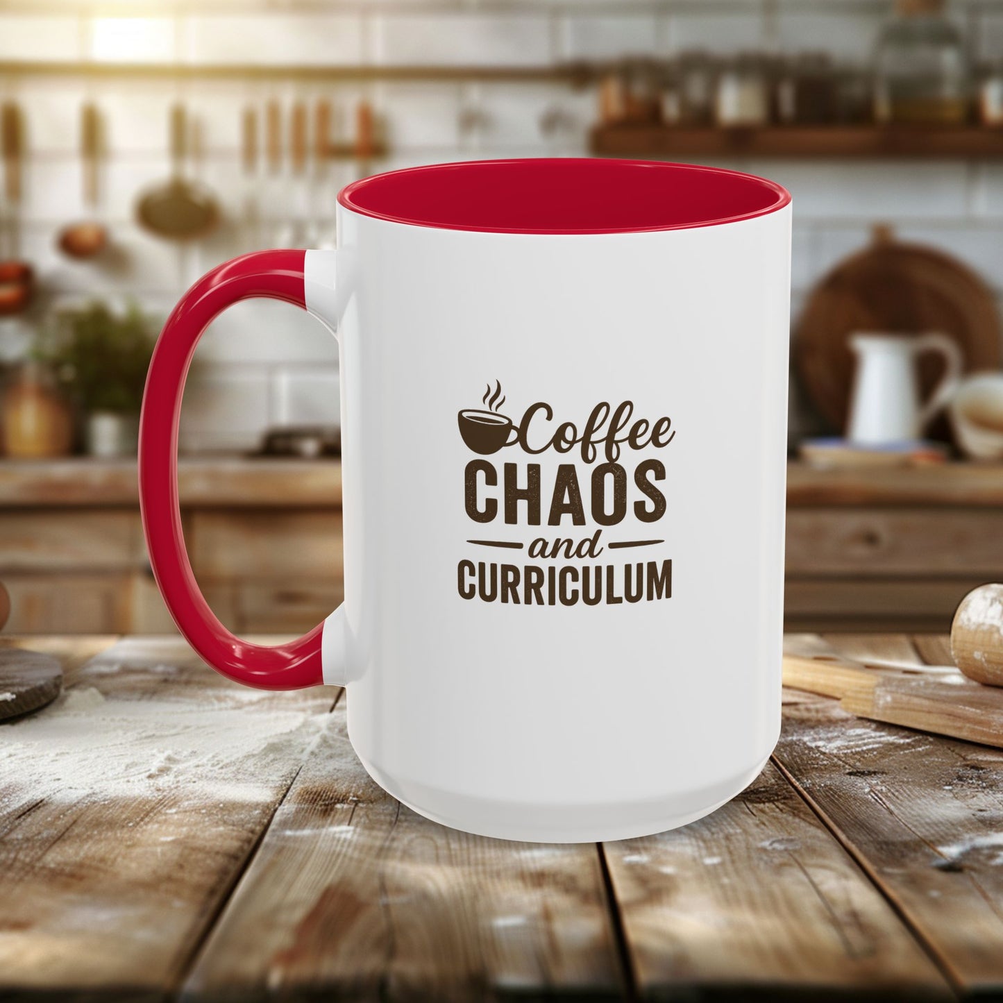 colorful coffee mug - perfect for teachers | teachers with attitude | coffee chaos and curriculum