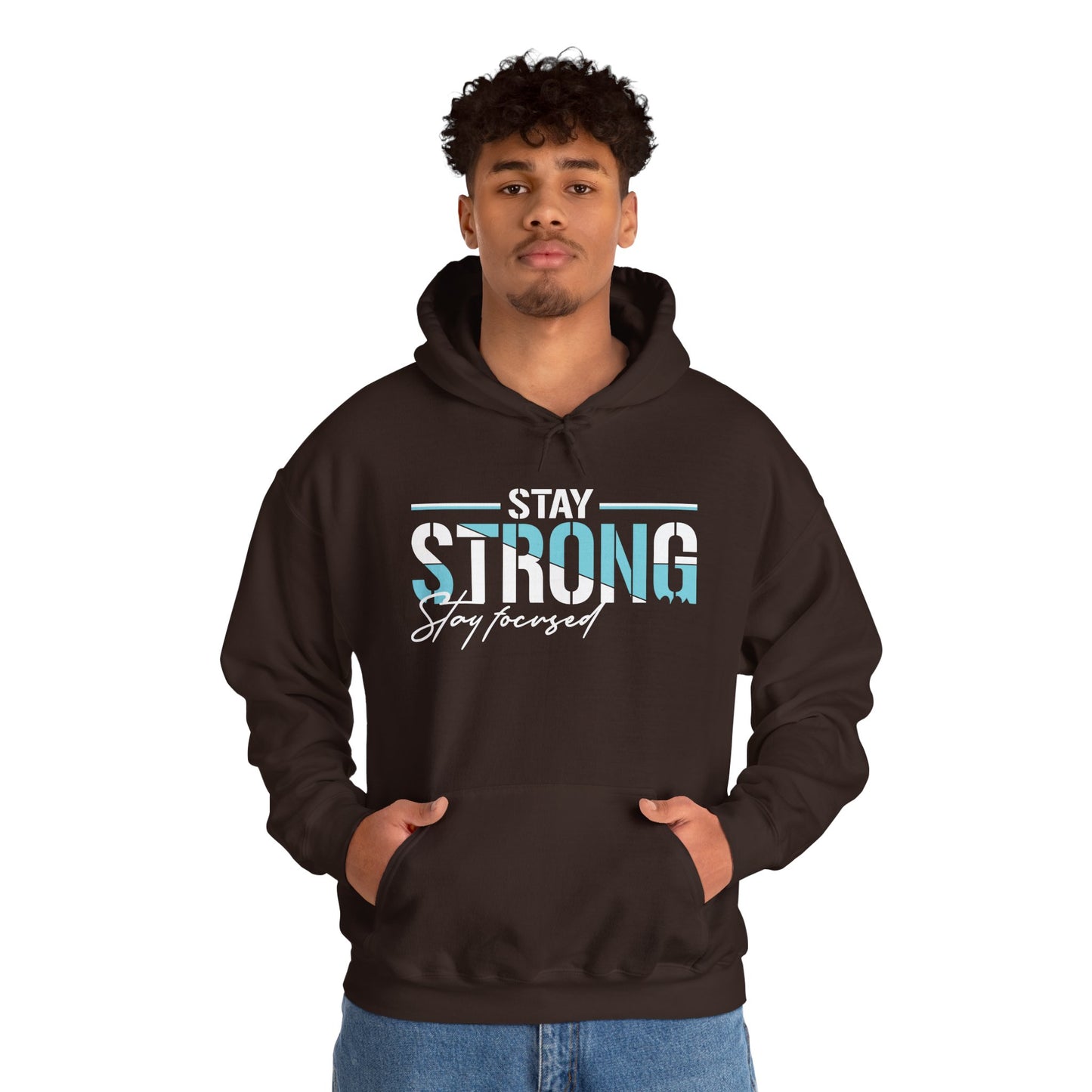 unisex heavy blend™ hooded sweatshirt - stay strong - simple motivation design
