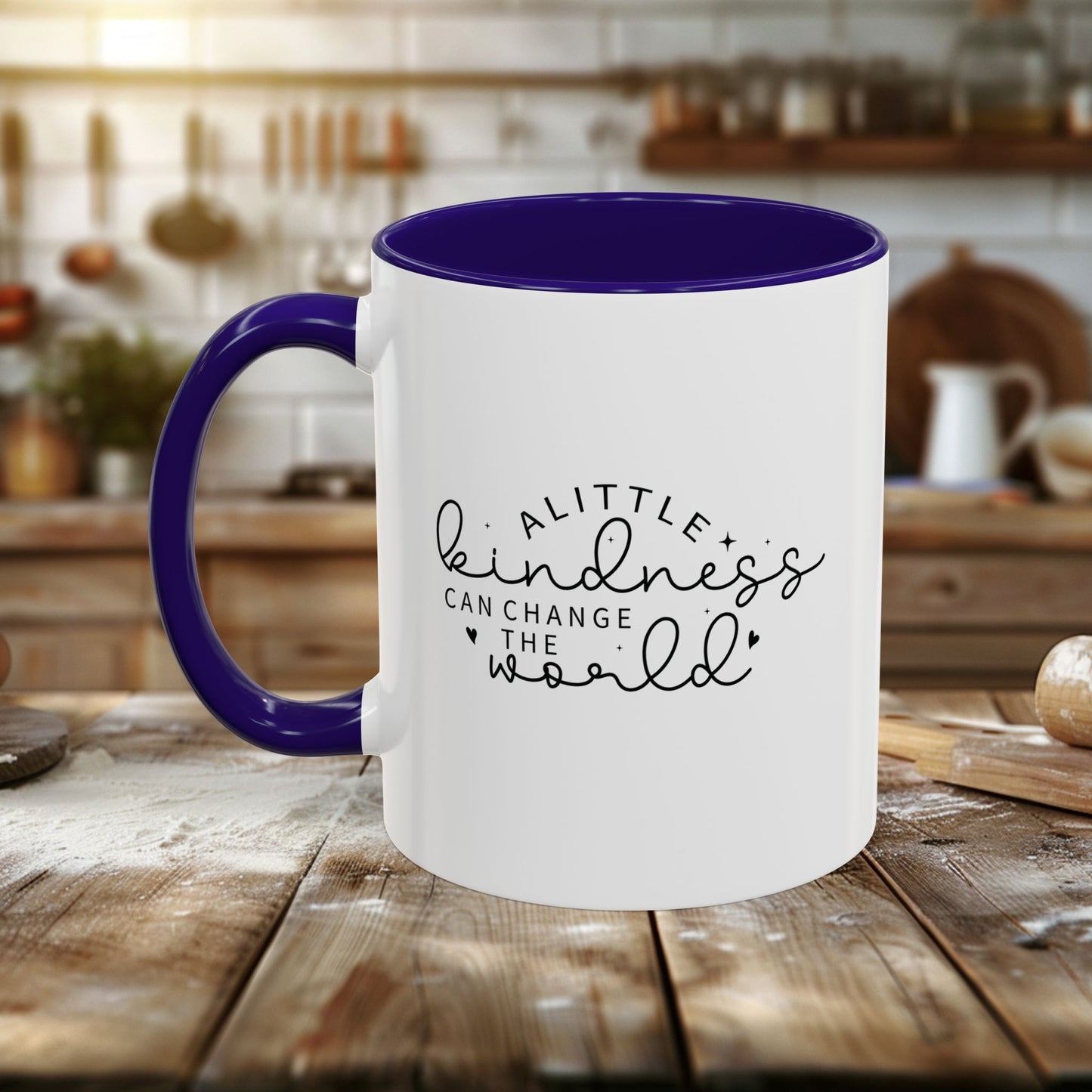 colorful mugs (11oz, 15oz) - a little kindness, a little less judgment - kindness quote