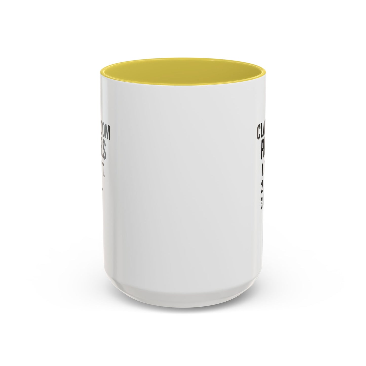 colorful classroom rules mug - perfect for teachers and students. teachers with attitude.
