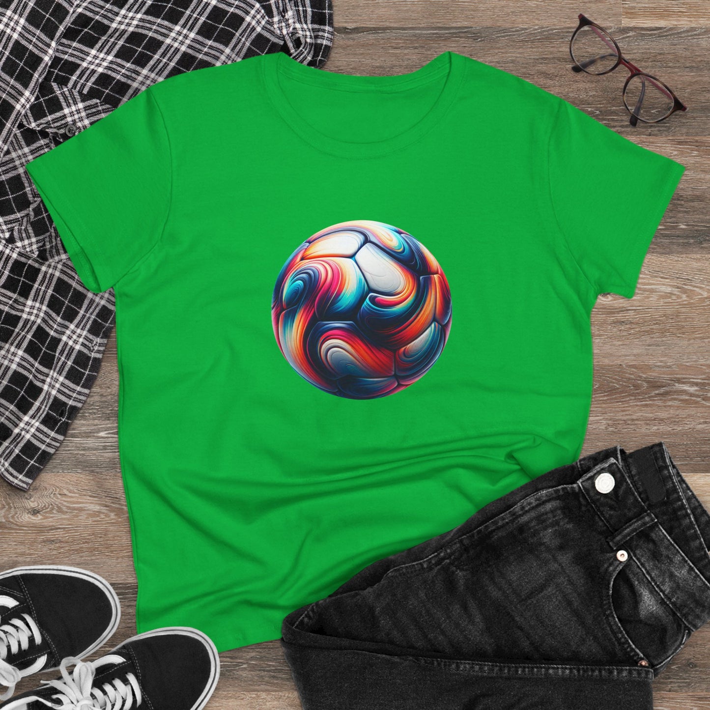 stylish women's cotton tee for sports enthusiasts