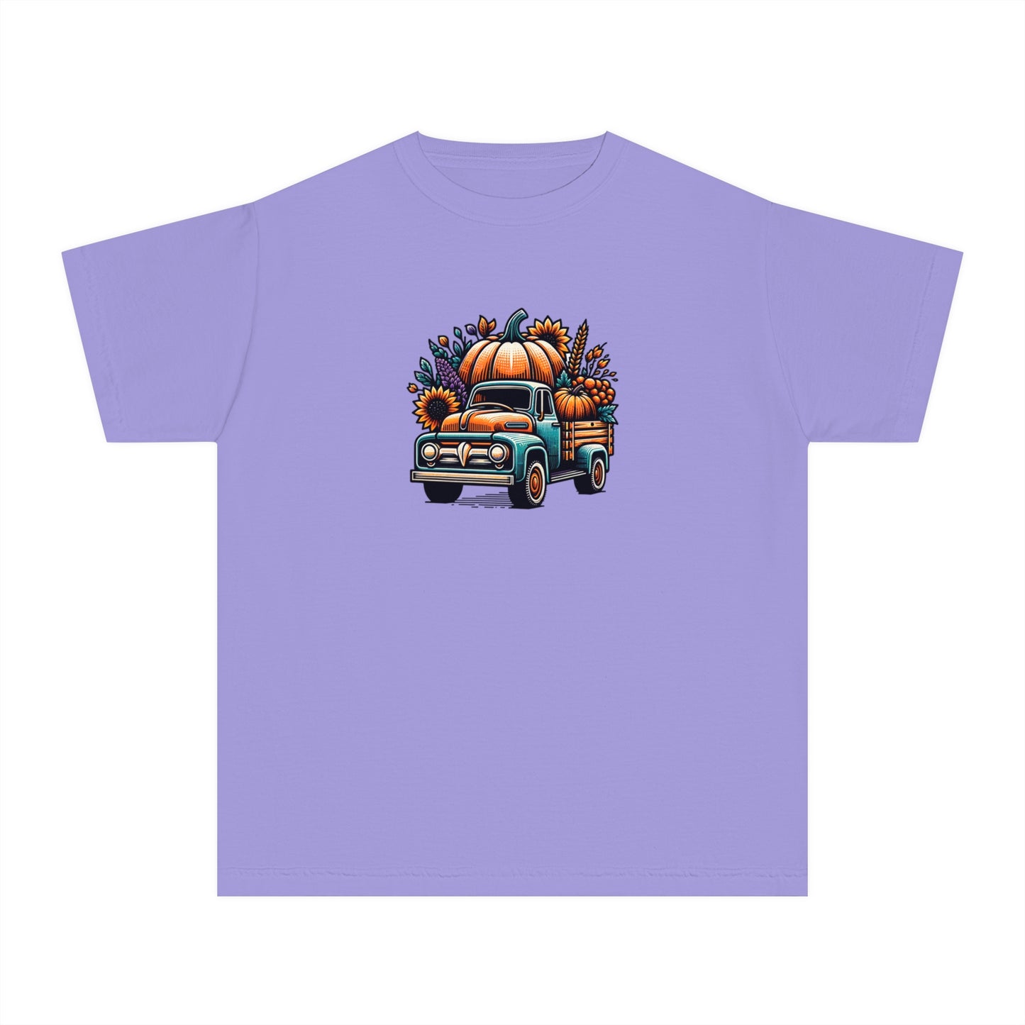 youth t-shirt - pumpkin truck!