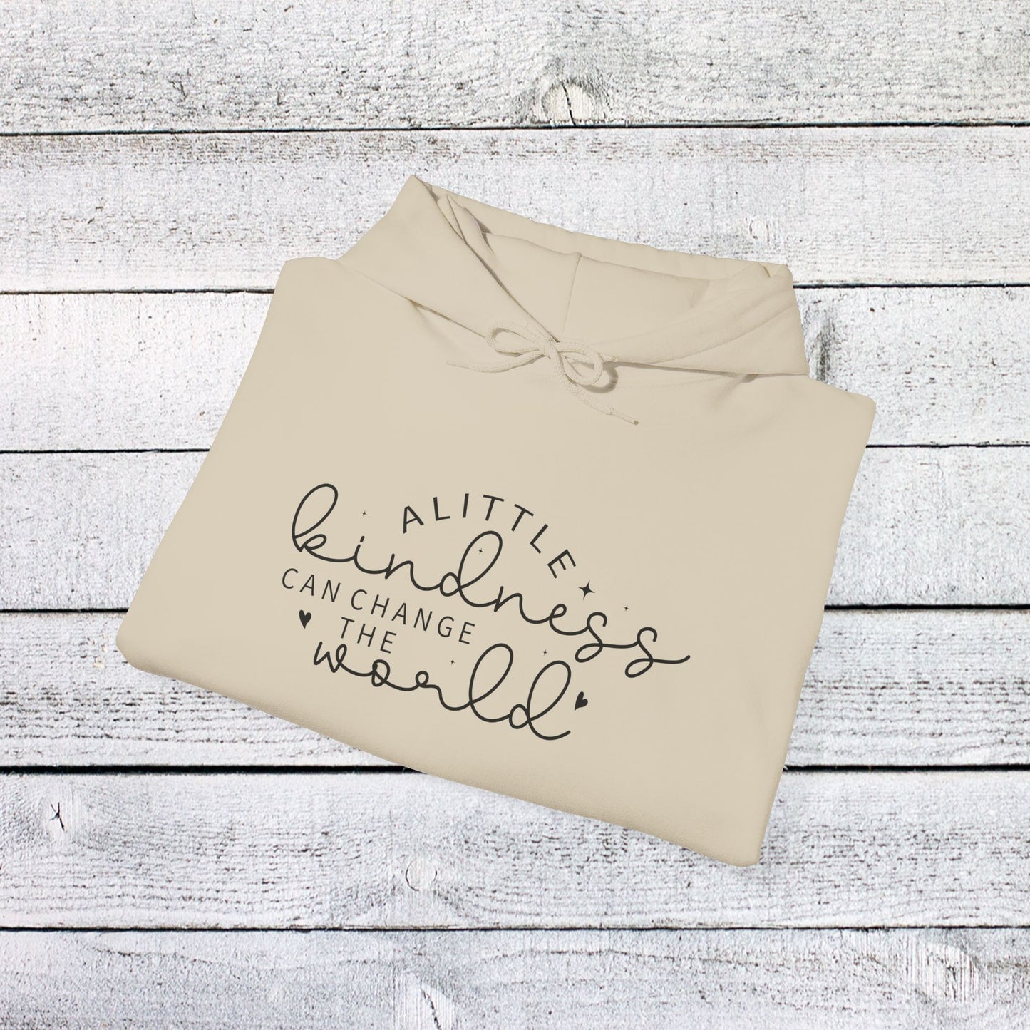 unisex heavy blend™ hooded sweatshirt - a little kindness can change the world - positive quote