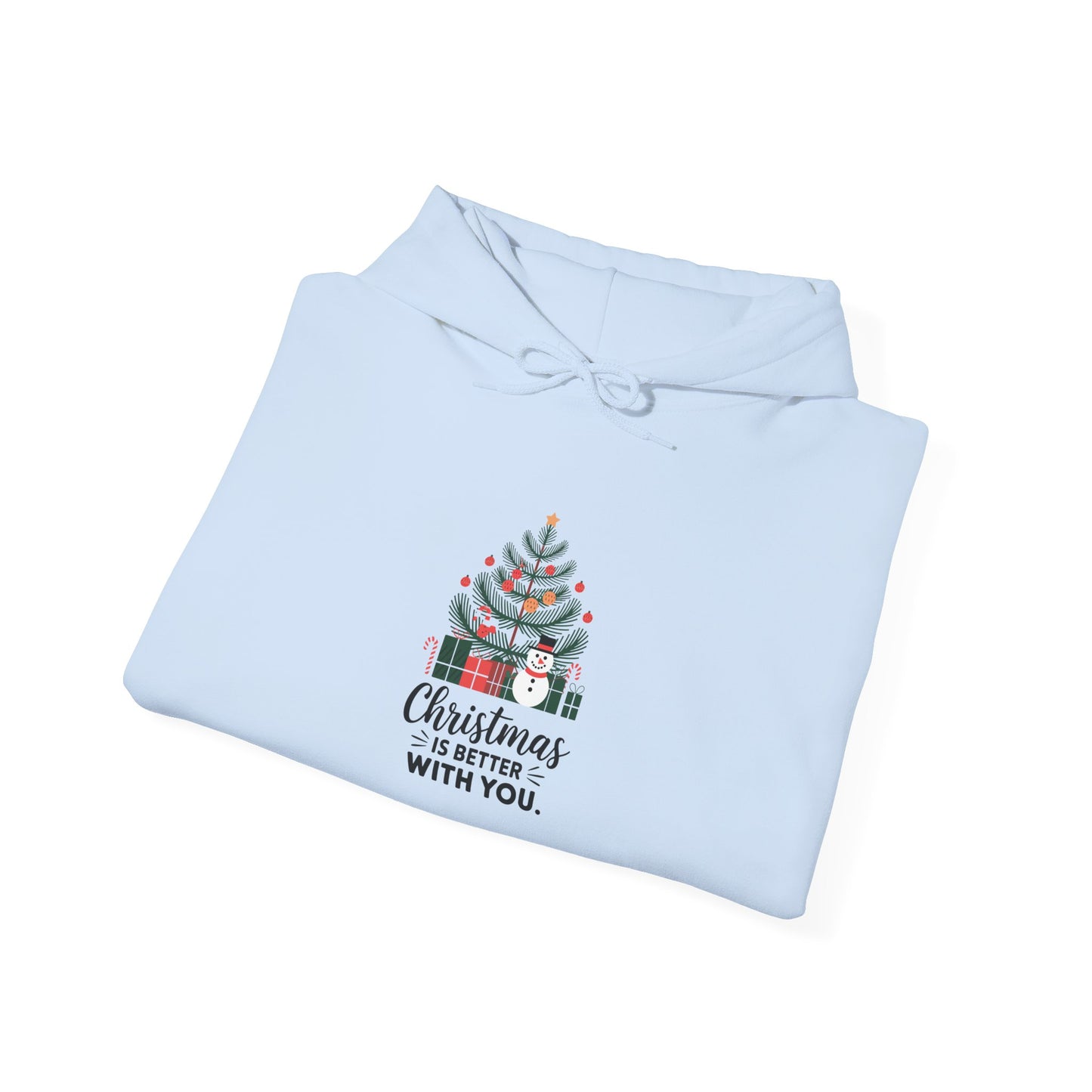 men's and women's christmas sweatshirt. christmas is better with you. unisex christmas sweatshirt.