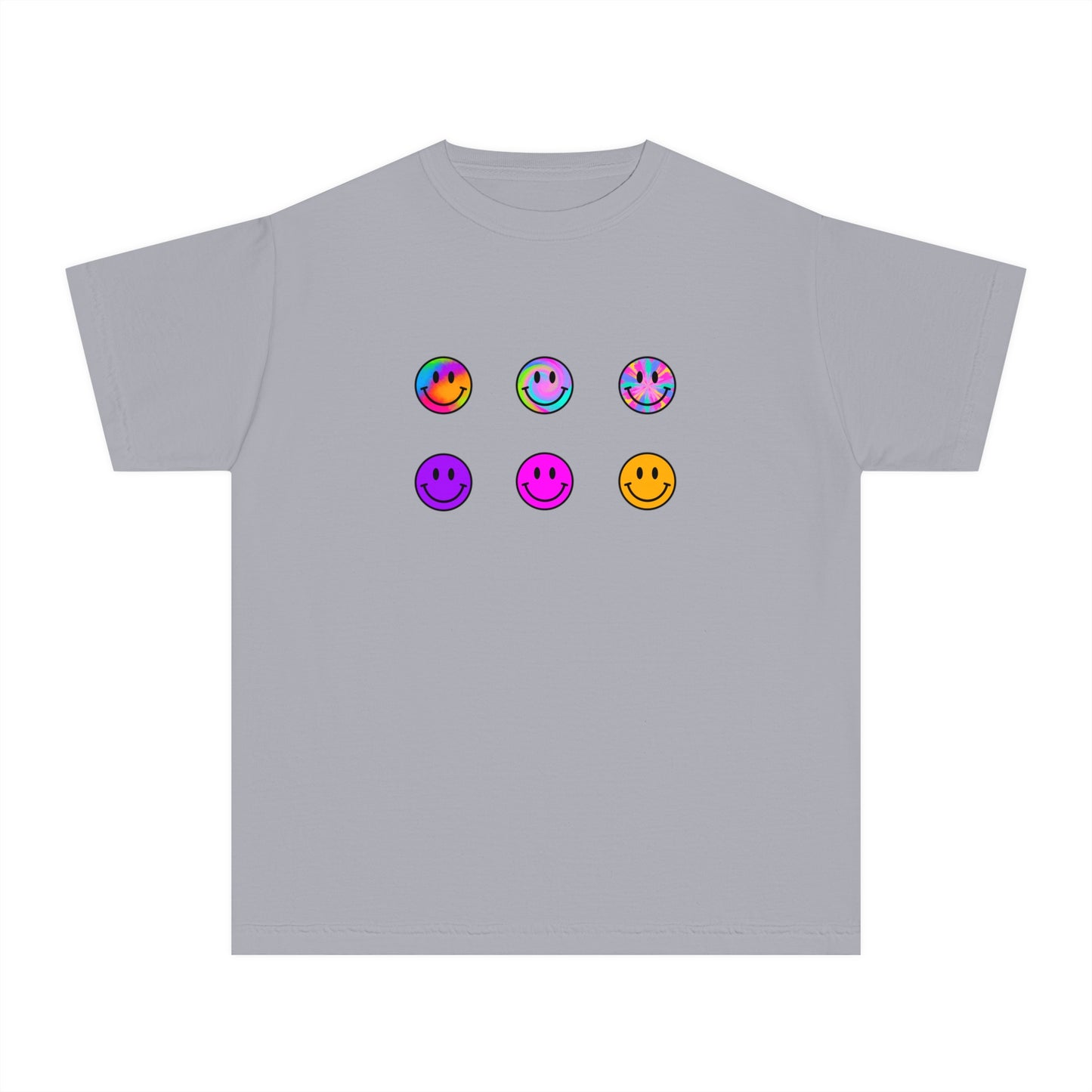 youth t-shirt - smiley faces