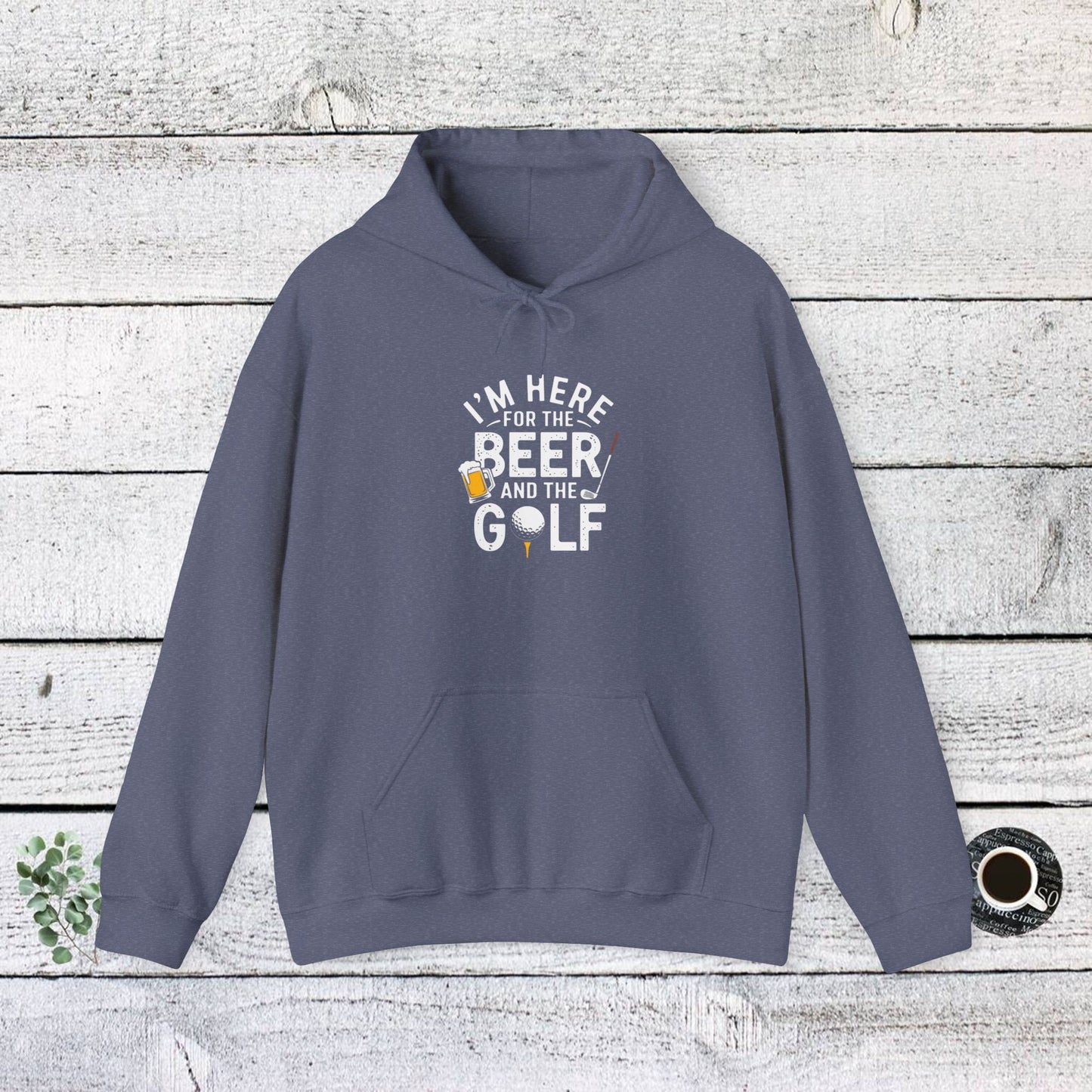 men & women golf sweatshirt: i'm here for beer & golf! unisex sweatshirt: