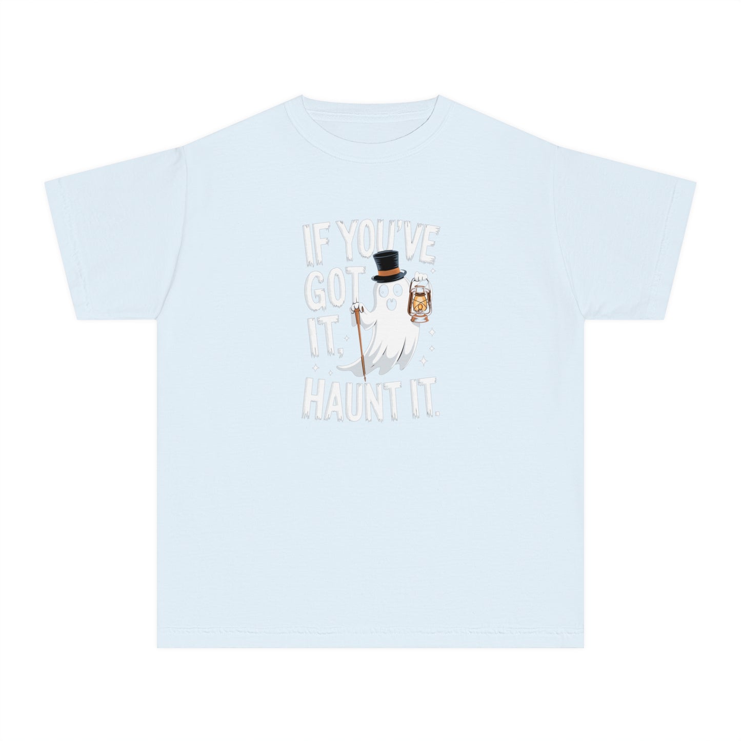 youth t-shirt, youth halloween t-shirt, if you've got it haunt it!