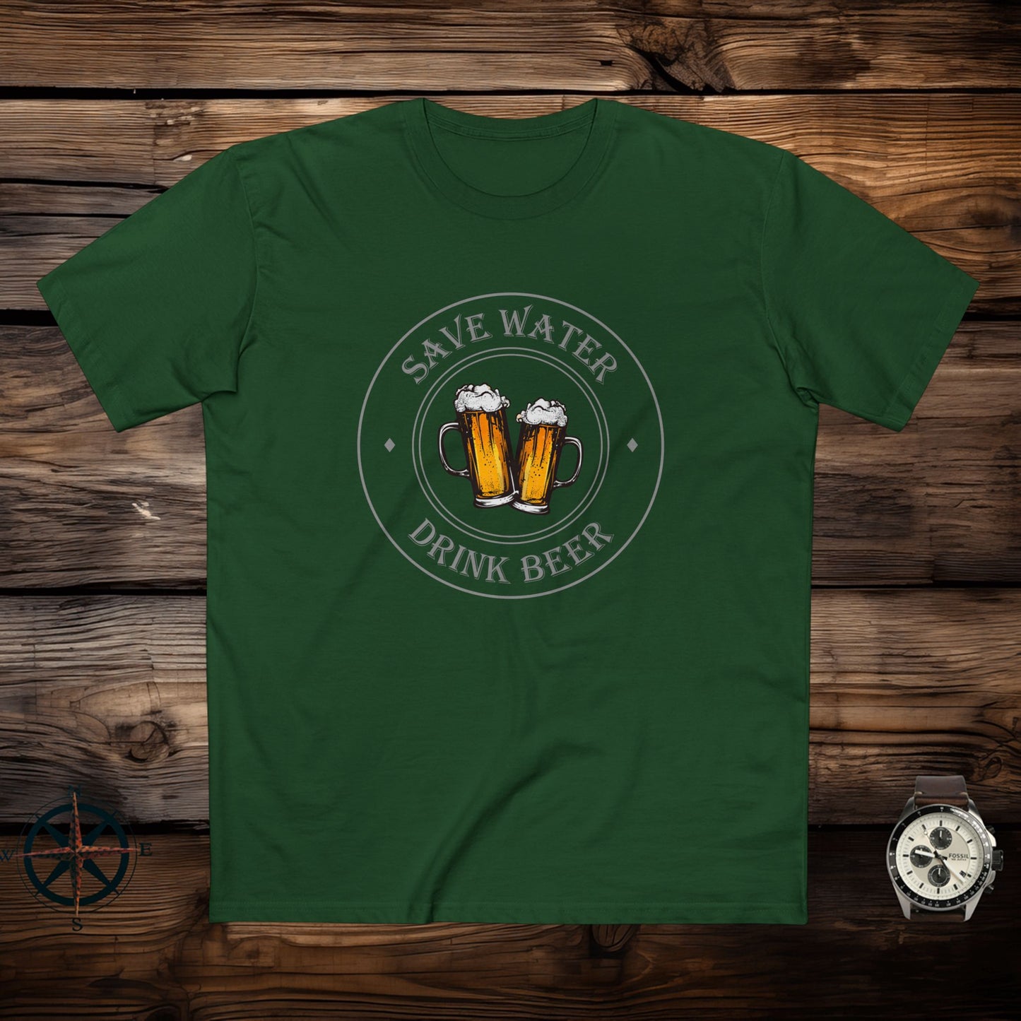 mens t-shirt - drink beer