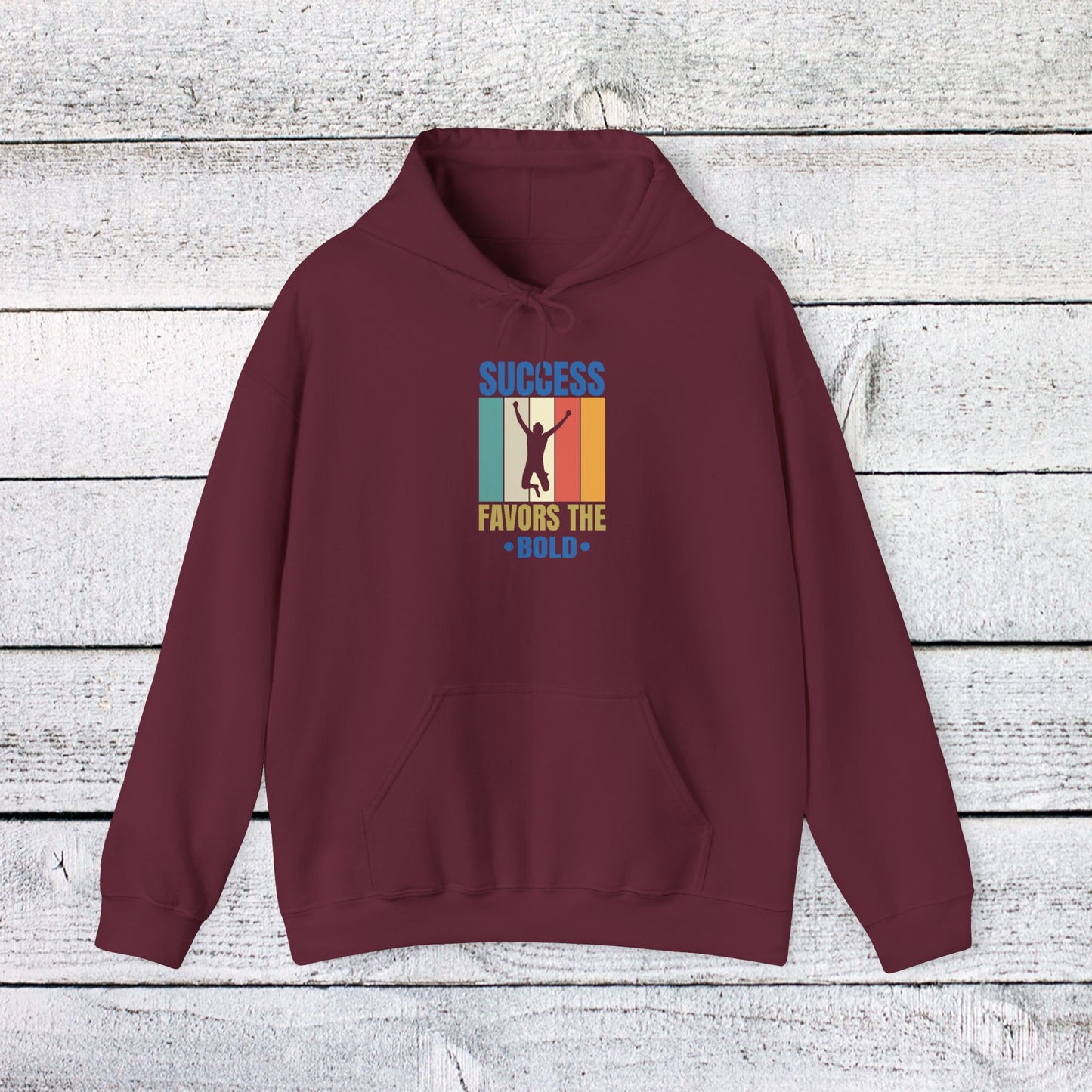 unisex heavy blend™ hooded sweatshirt - success favors the bold - risk and reward quote