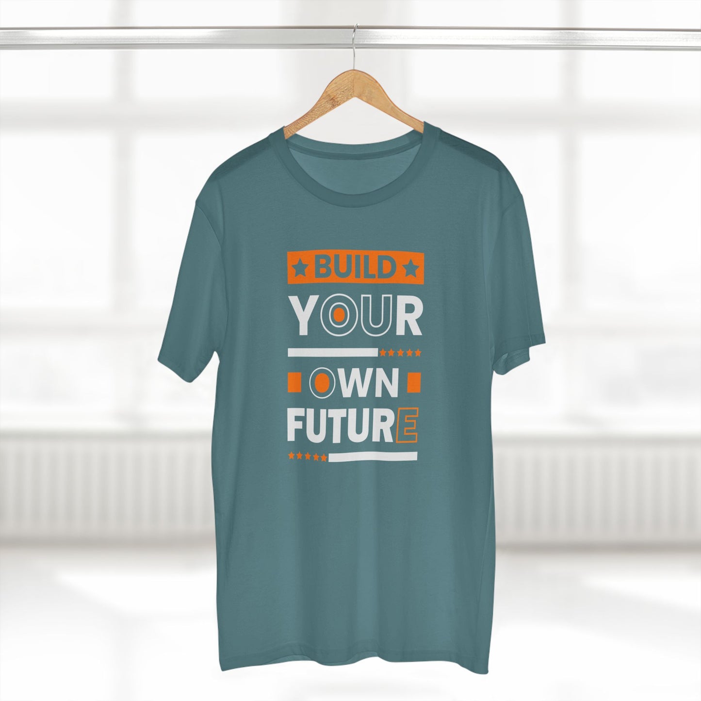 adult staple tee - build your own future - empowerment message