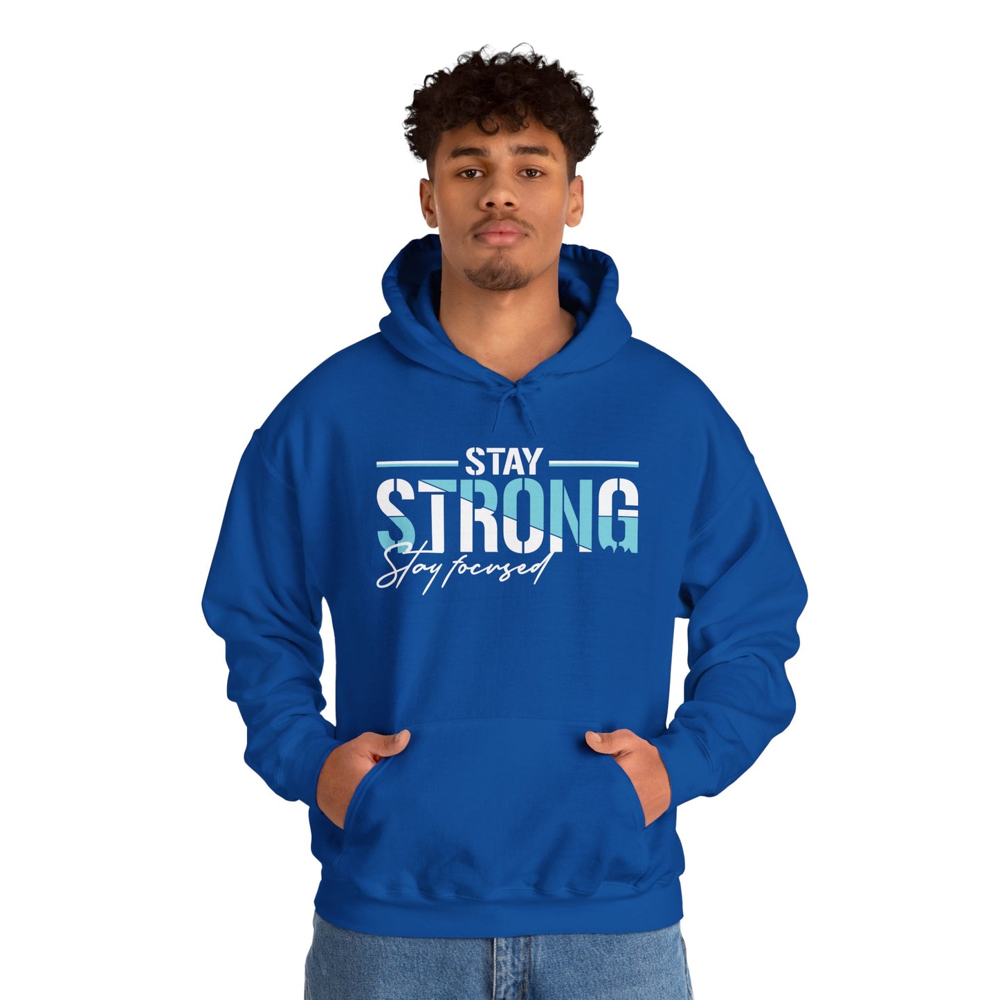 unisex heavy blend™ hooded sweatshirt - stay strong - simple motivation design