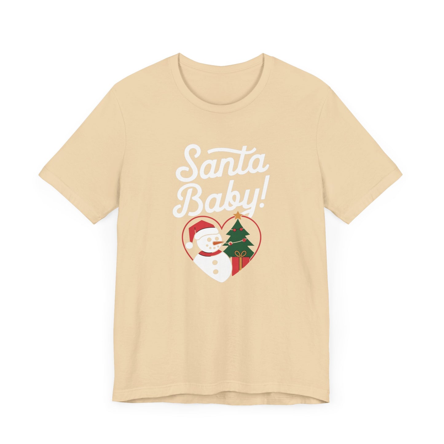 men & women christmas t-shirt. santa baby. unisex christmas t-shirt.