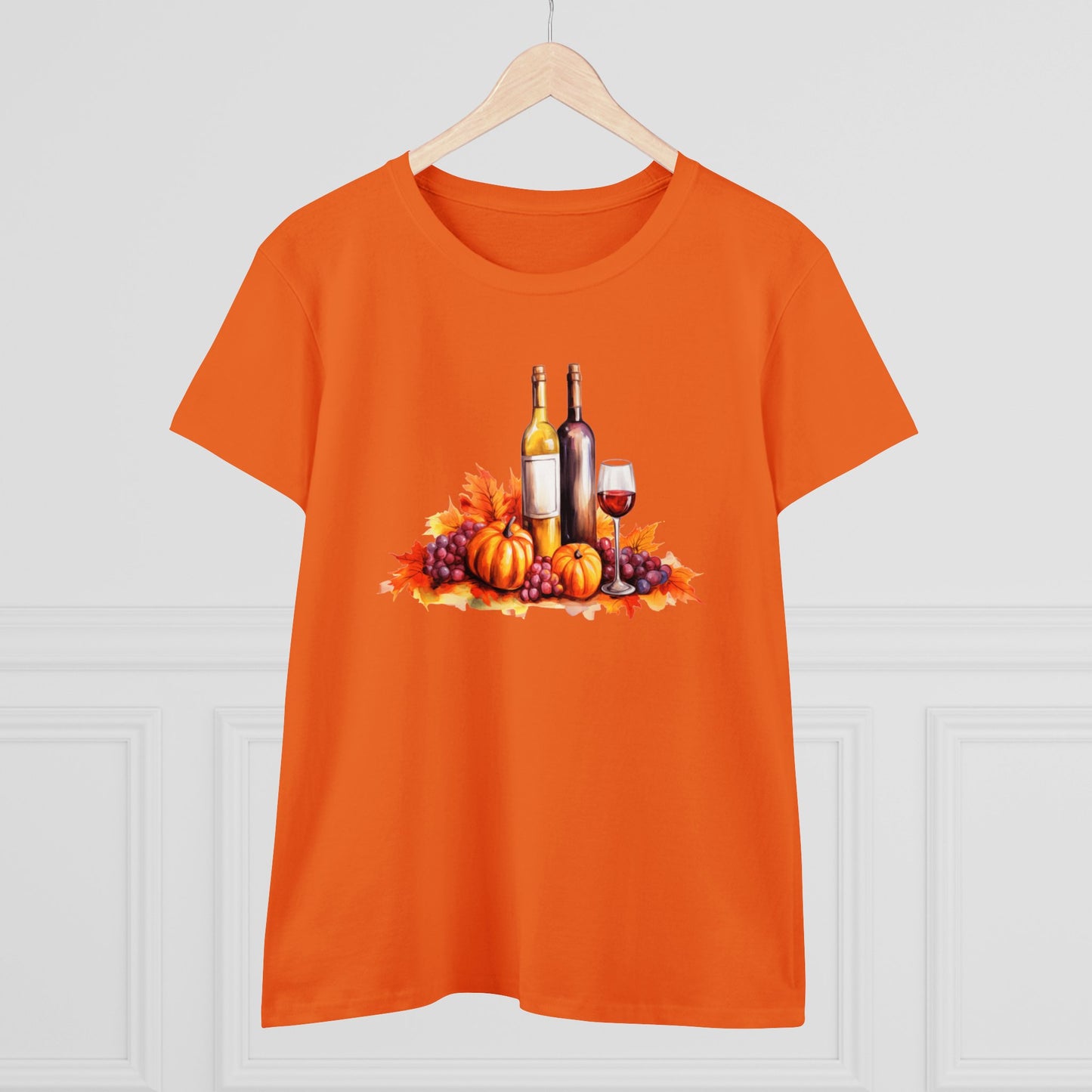 women halloween t-shirt, tee, fall, women's wine glass, pumpkins, halloween gift