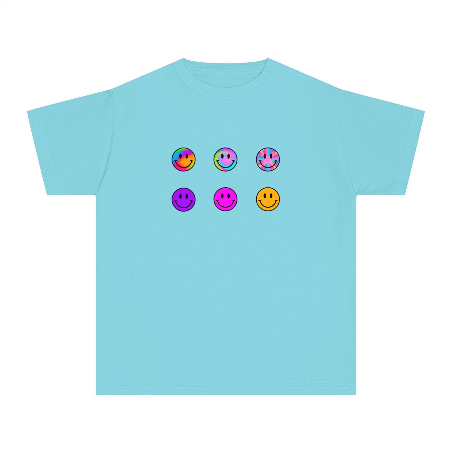 youth t-shirt - smiley faces