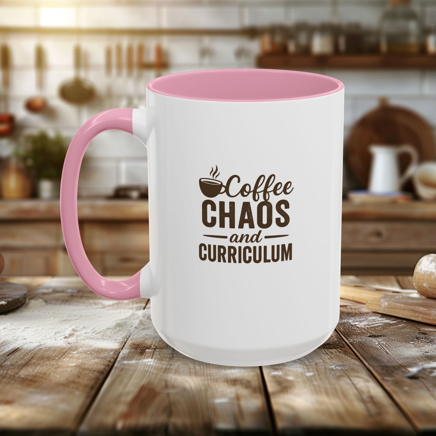 colorful coffee mug - perfect for teachers | teachers with attitude | coffee chaos and curriculum