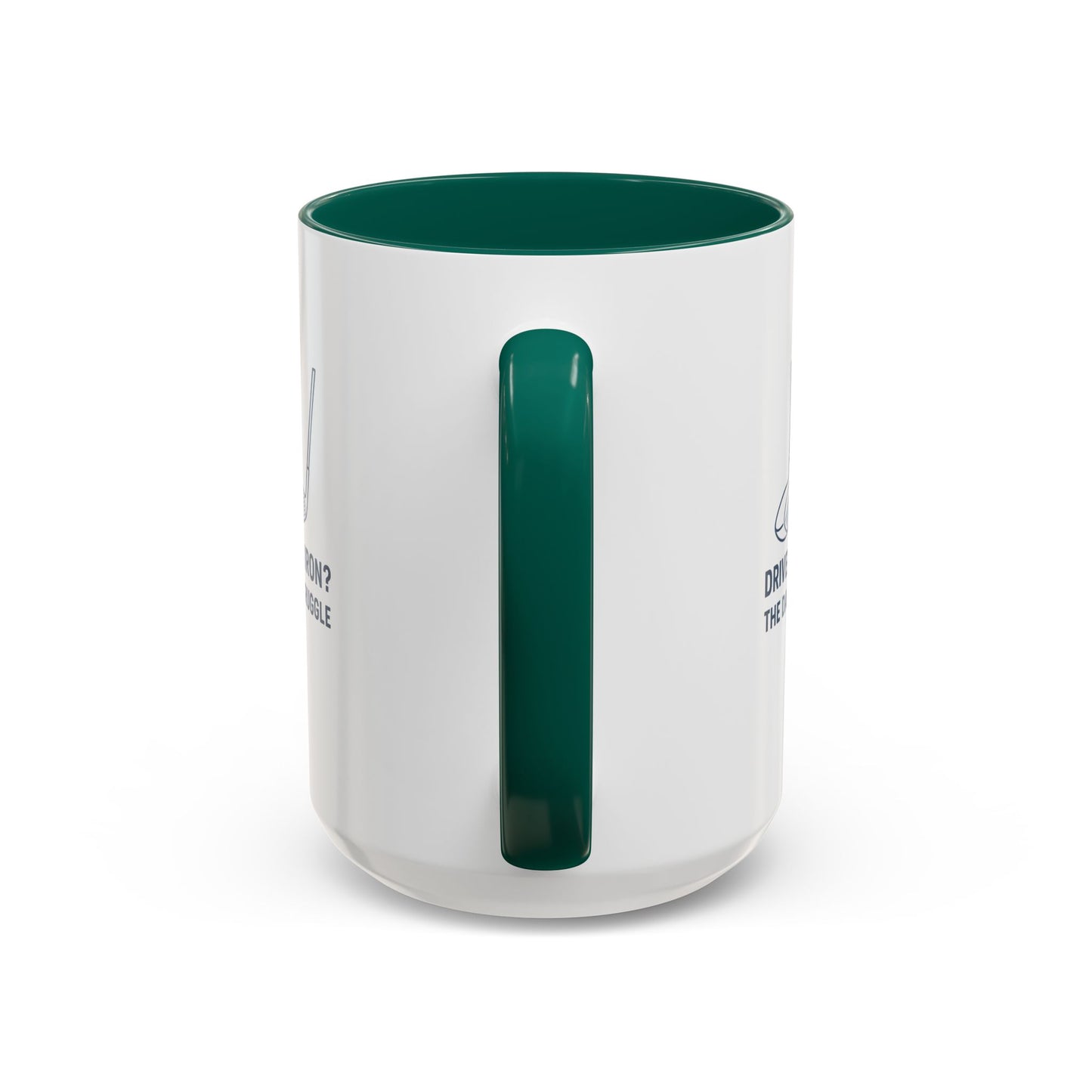 colorful golf mug - driver or iron? the daily struggle