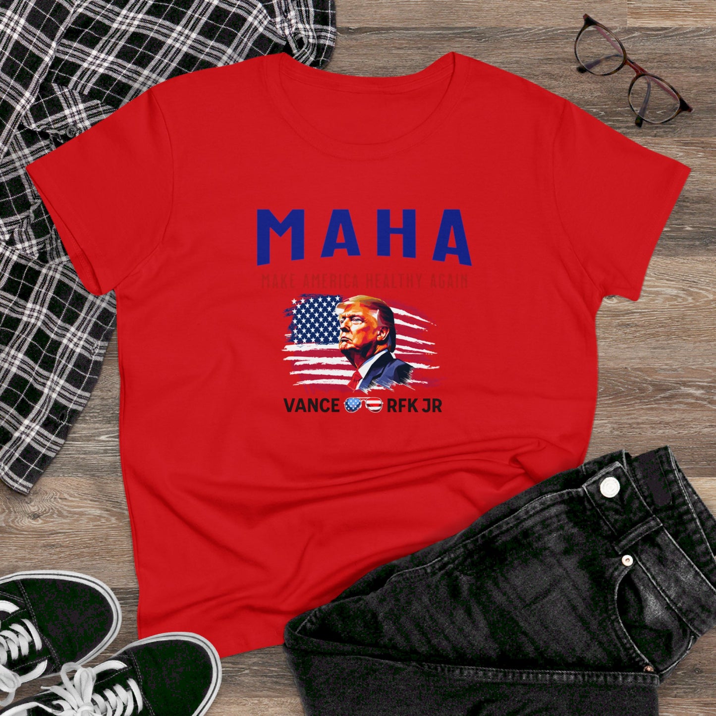 women's t-shirt - make america healthy again (maha)