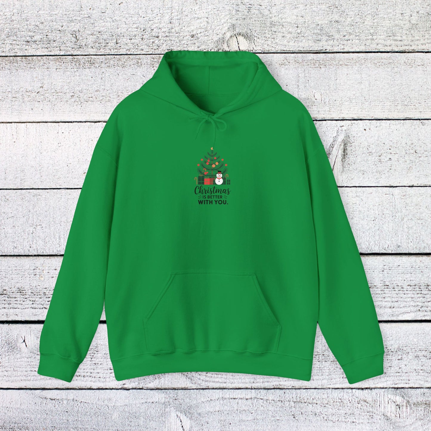 men's and women's christmas sweatshirt. christmas is better with you. unisex christmas sweatshirt.