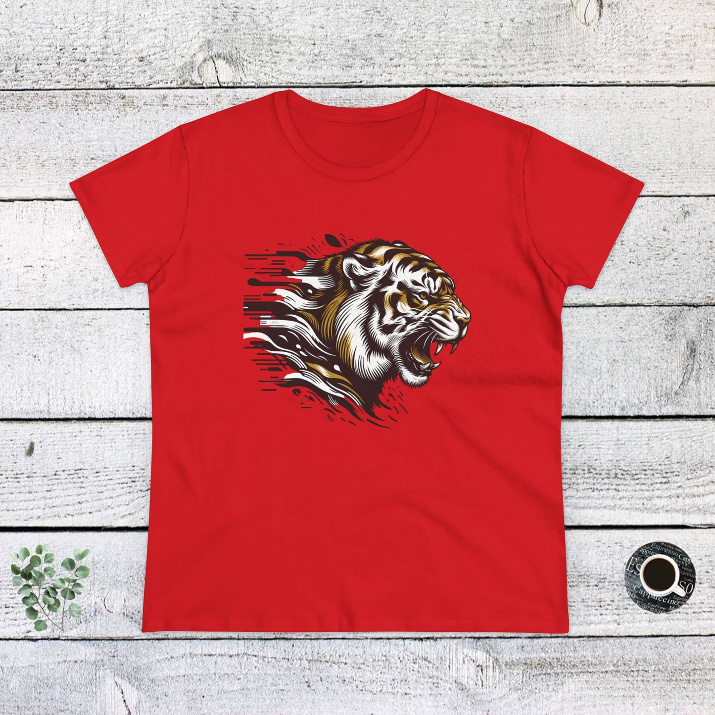 fierce tiger graphic cotton tee