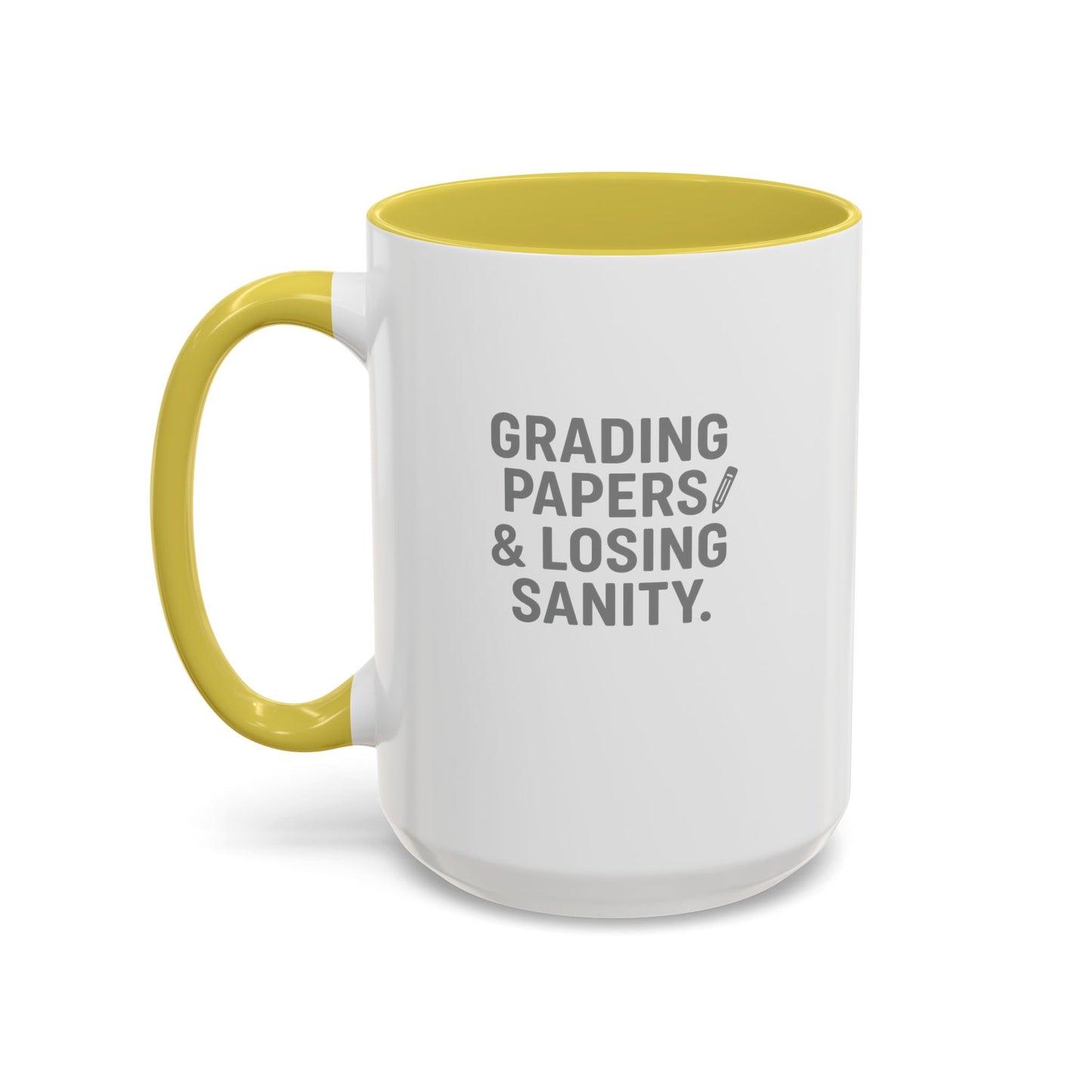 colorful grading papers & losing sanity mug – perfect gift for teachers. teachers with attitude.
