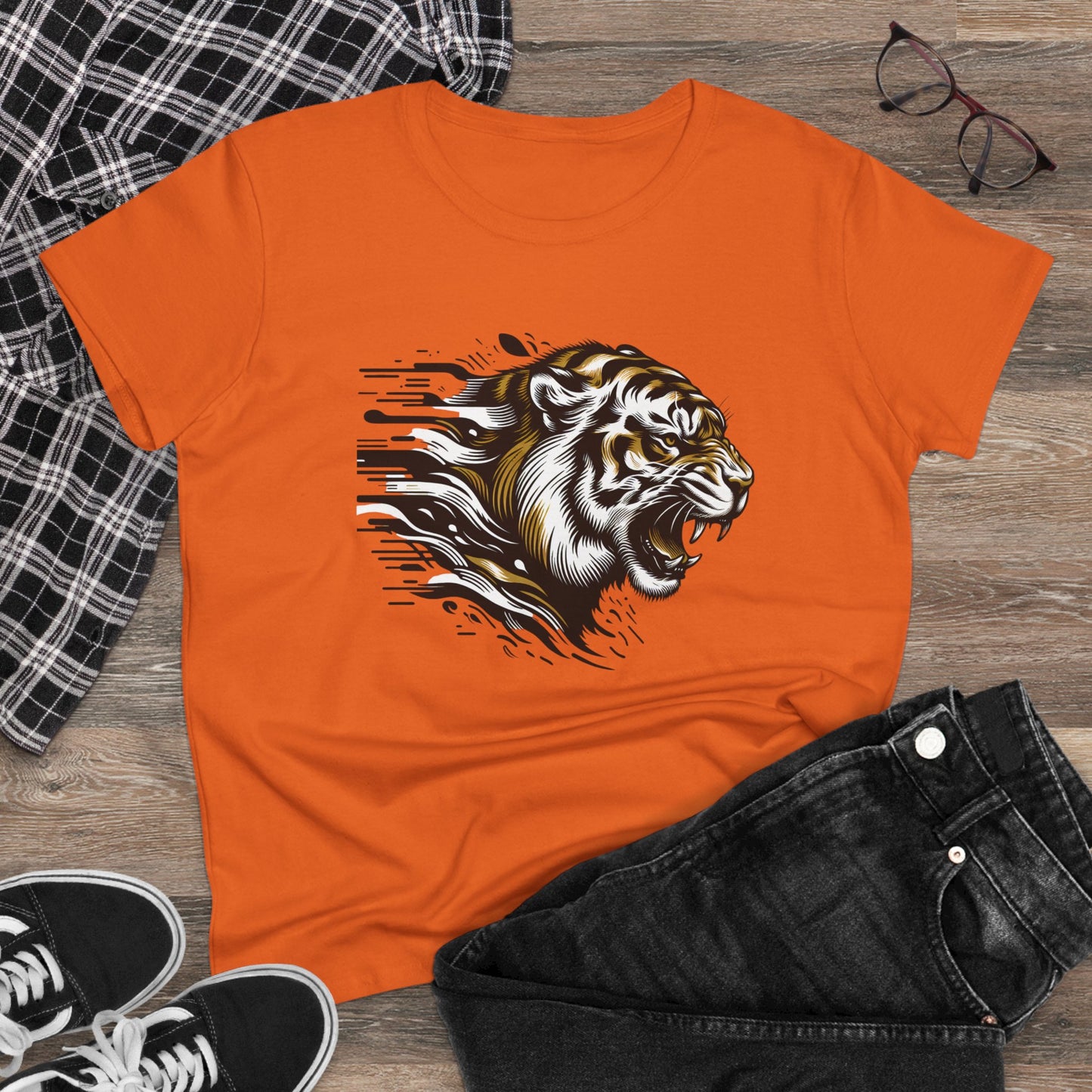 fierce tiger graphic cotton tee