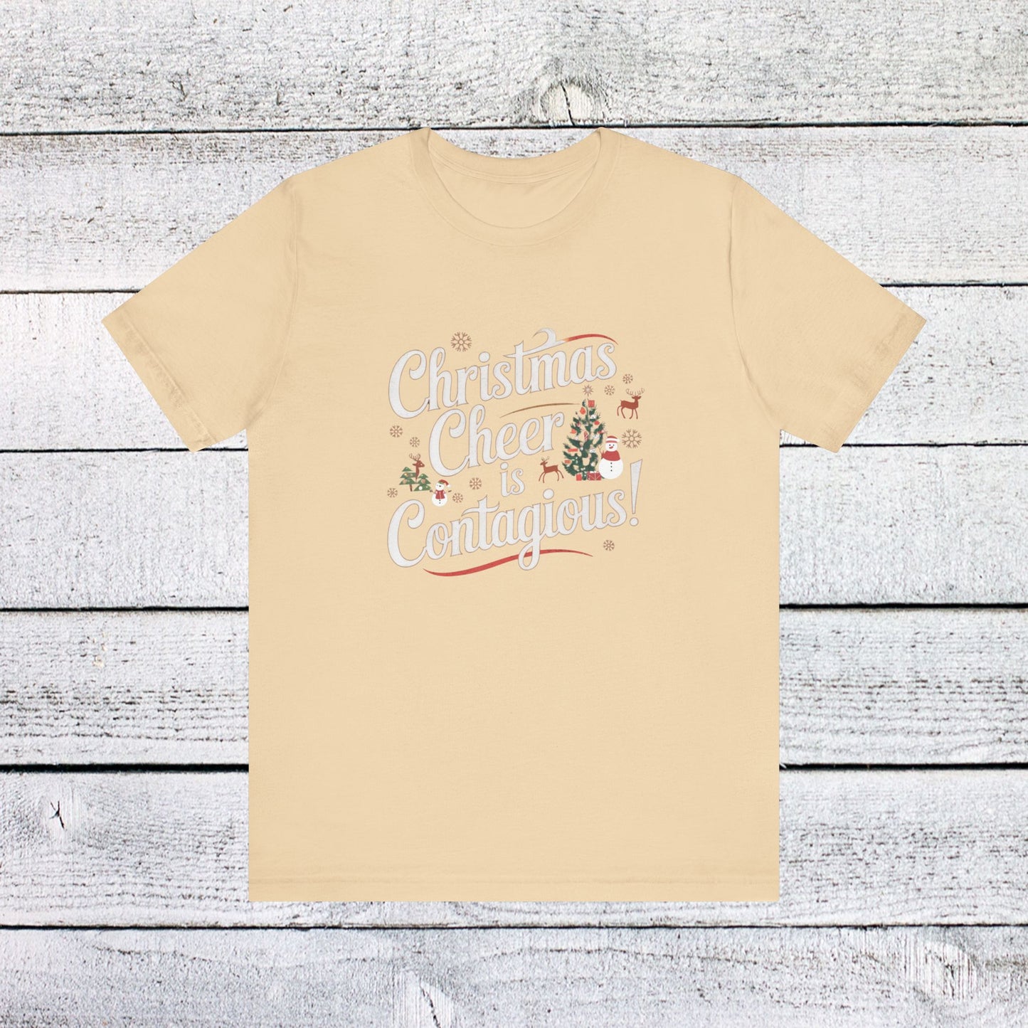 men & women christmas t-shirt. christmas cheer. unisex christmas t-shirt.