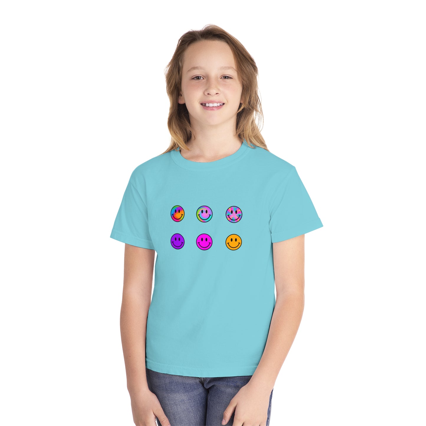 youth t-shirt - smiley faces