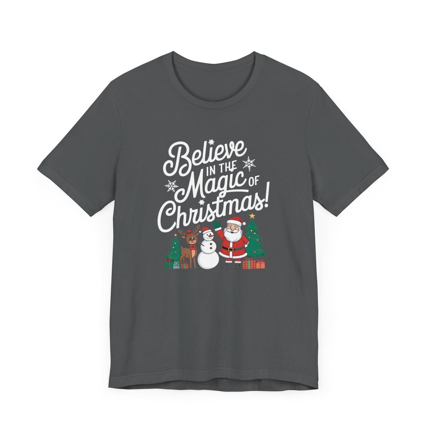 men & women christmas t-shirt. magic of christmas. unisex christmas t-shirt.
