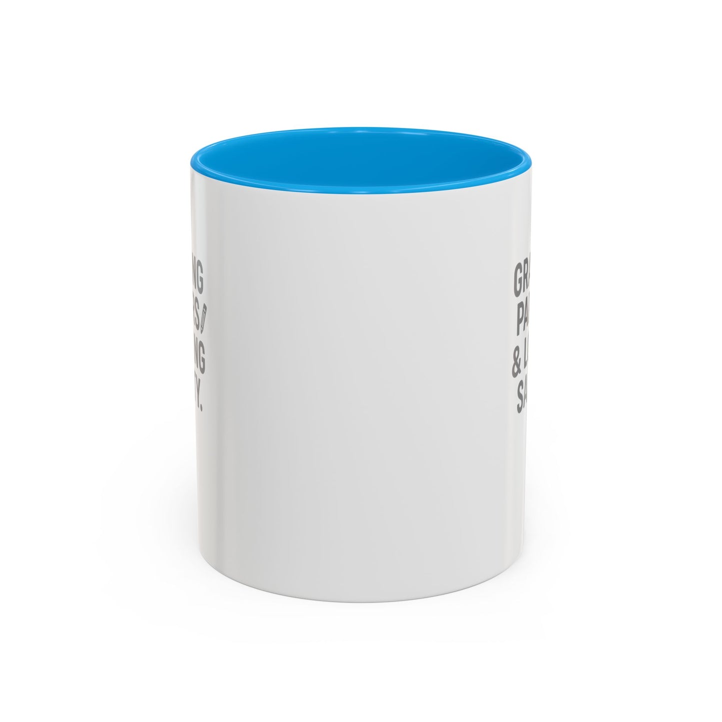 colorful grading papers & losing sanity mug – perfect gift for teachers. teachers with attitude.